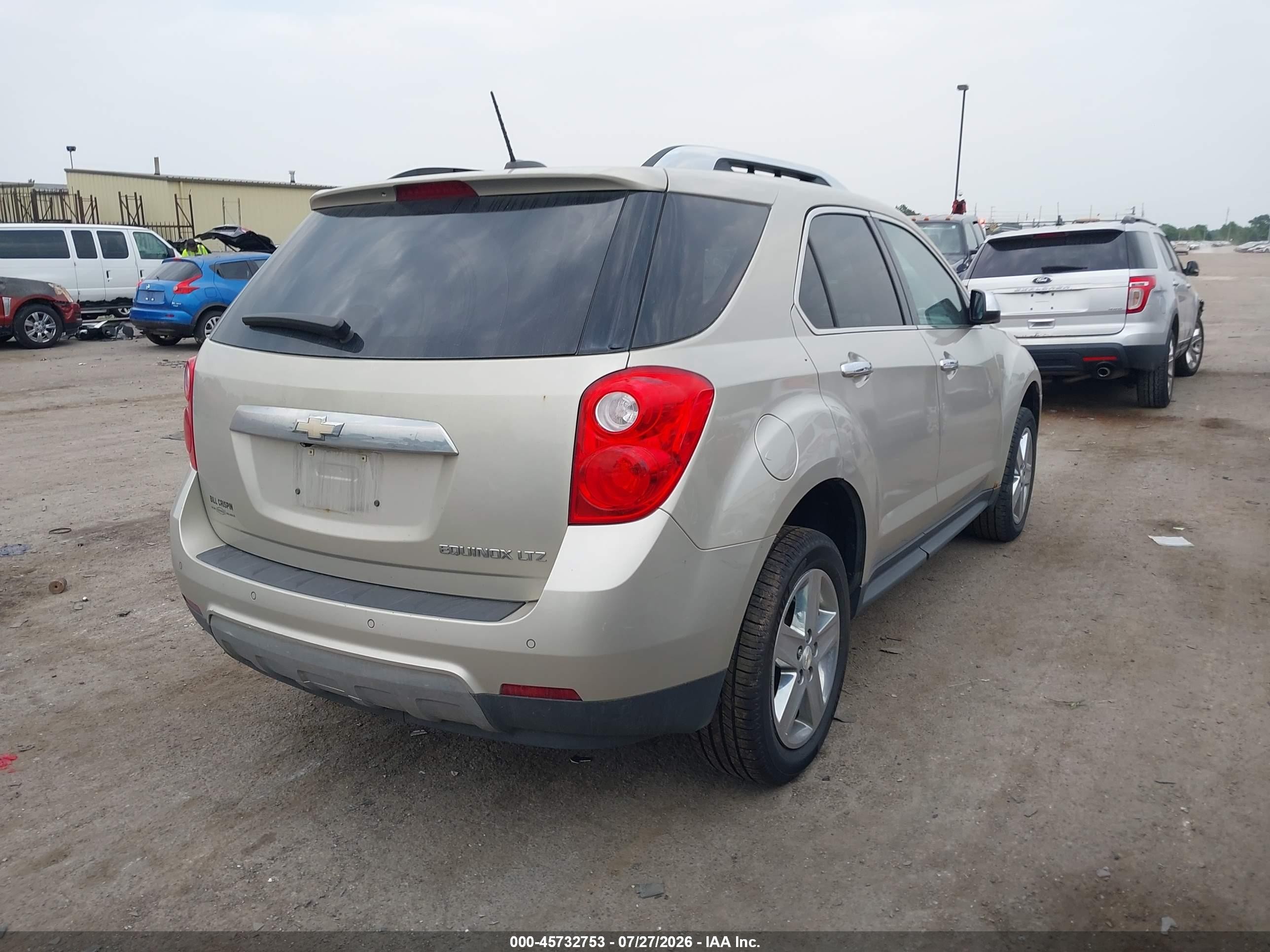 2015 Chevrolet Equinox Ltz Champagne vin: 1GNALDEK0FZ129073