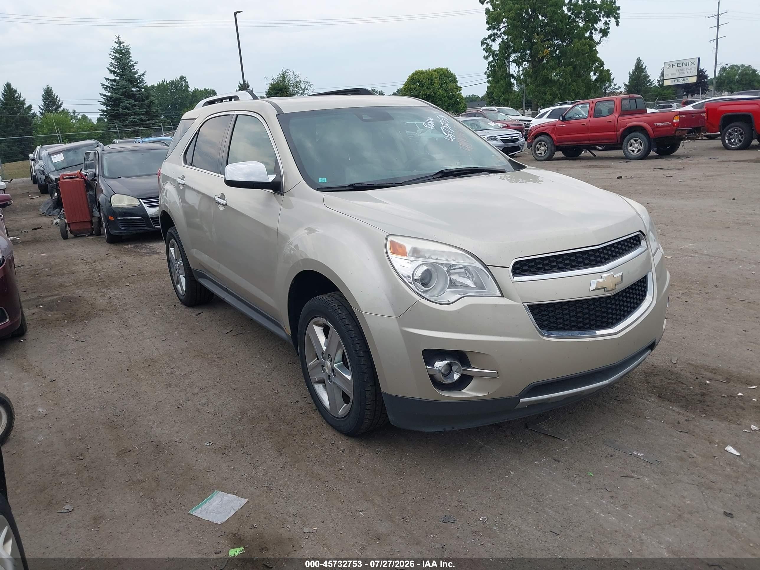 2015 Chevrolet Equinox Ltz Champagne vin: 1GNALDEK0FZ129073