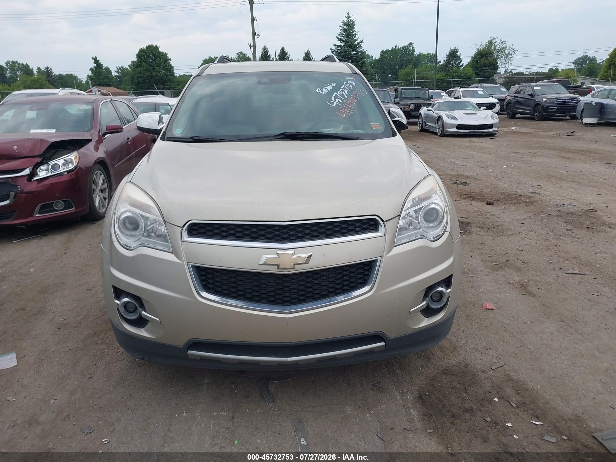 2015 Chevrolet Equinox Ltz Champagne vin: 1GNALDEK0FZ129073