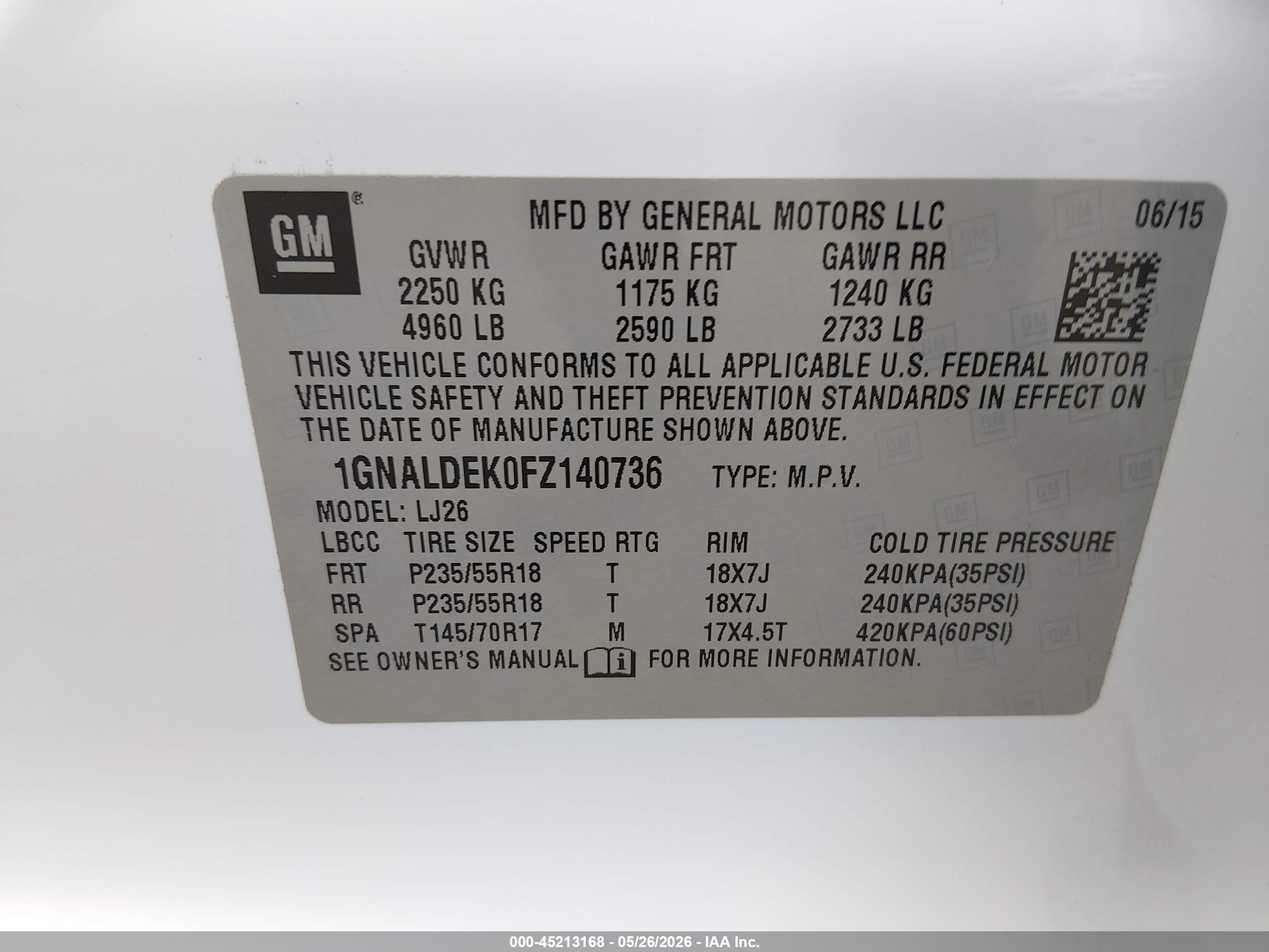 2015 Chevrolet Equinox Ltz Белый vin: 1GNALDEK0FZ140736