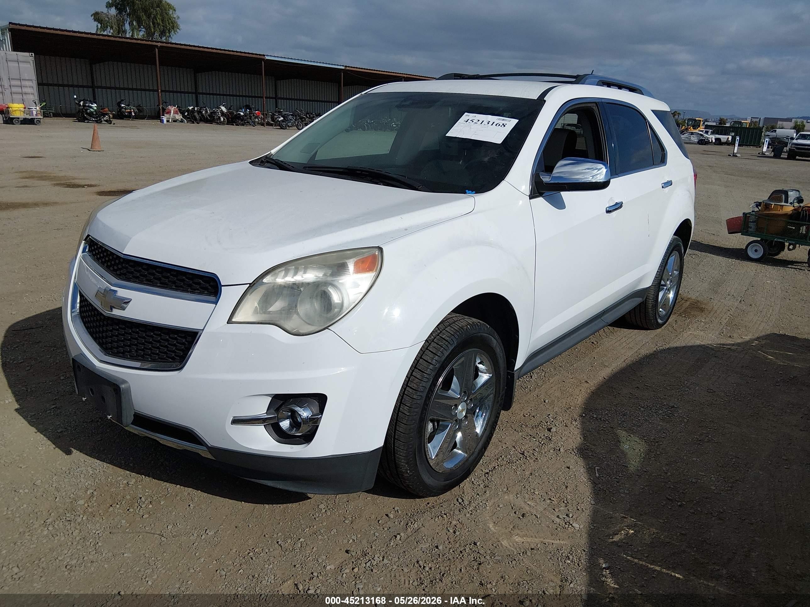 2015 Chevrolet Equinox Ltz Белый vin: 1GNALDEK0FZ140736