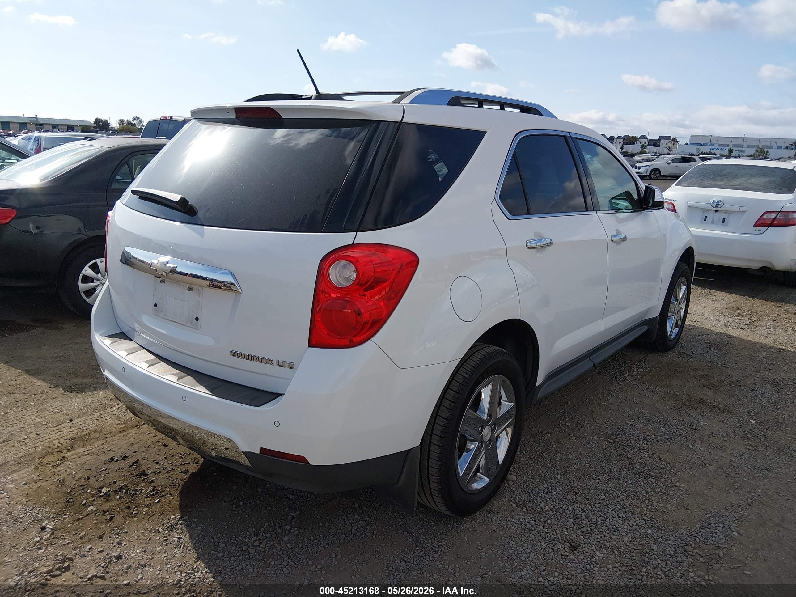 2015 Chevrolet Equinox Ltz Белый vin: 1GNALDEK0FZ140736