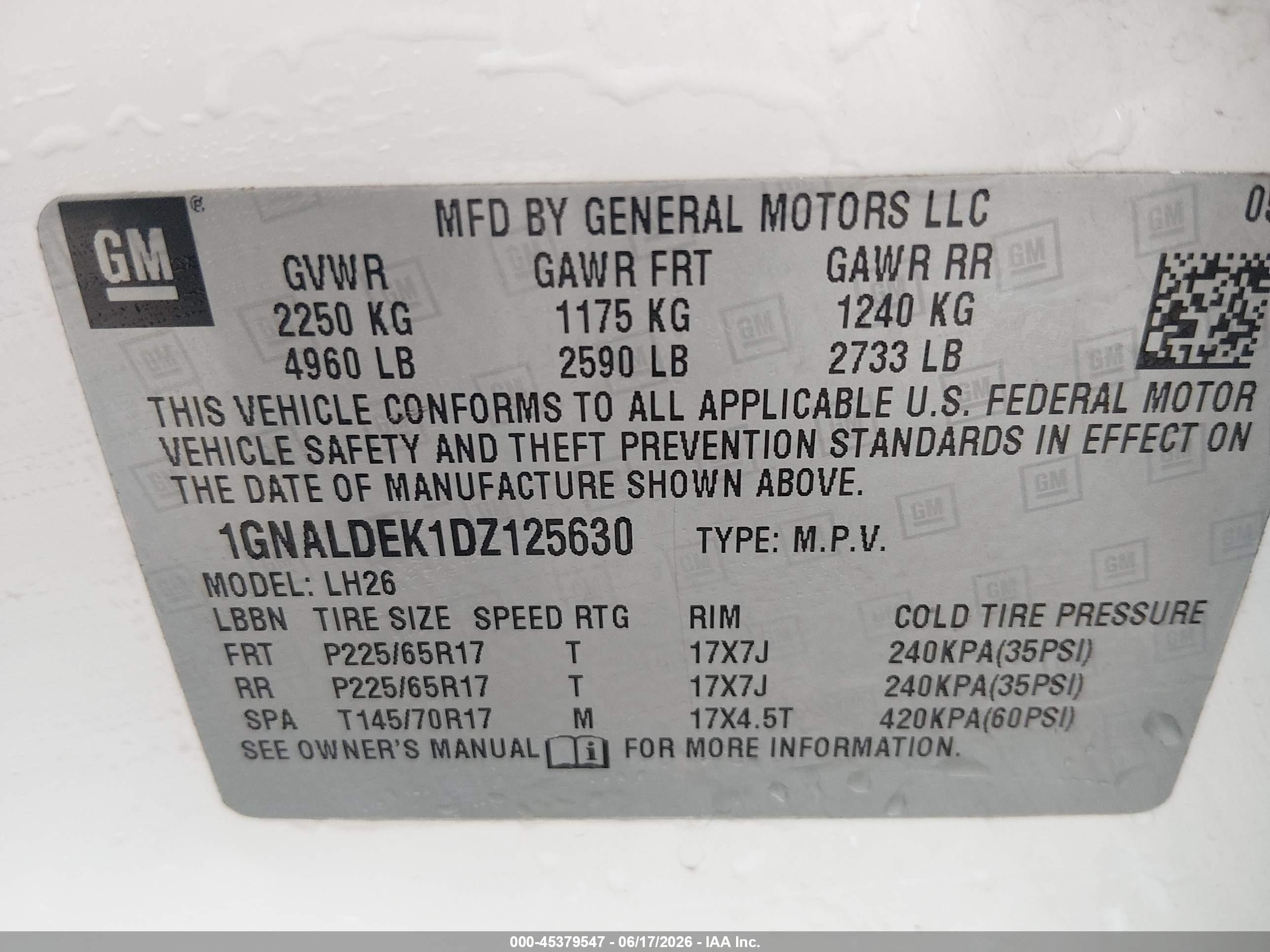 2013 Chevrolet Equinox 1lt White vin: 1GNALDEK1DZ125630