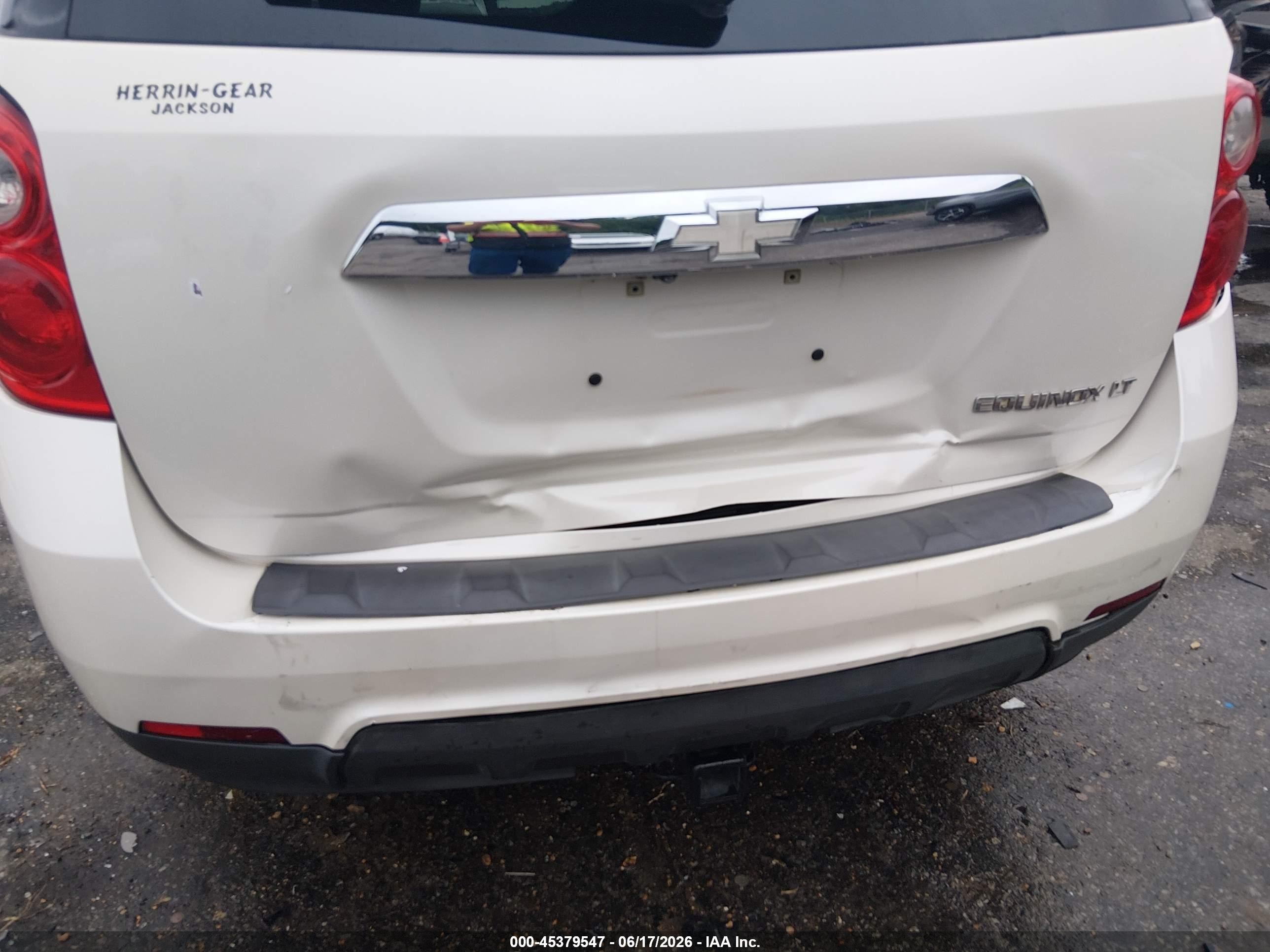 2013 Chevrolet Equinox 1lt White vin: 1GNALDEK1DZ125630