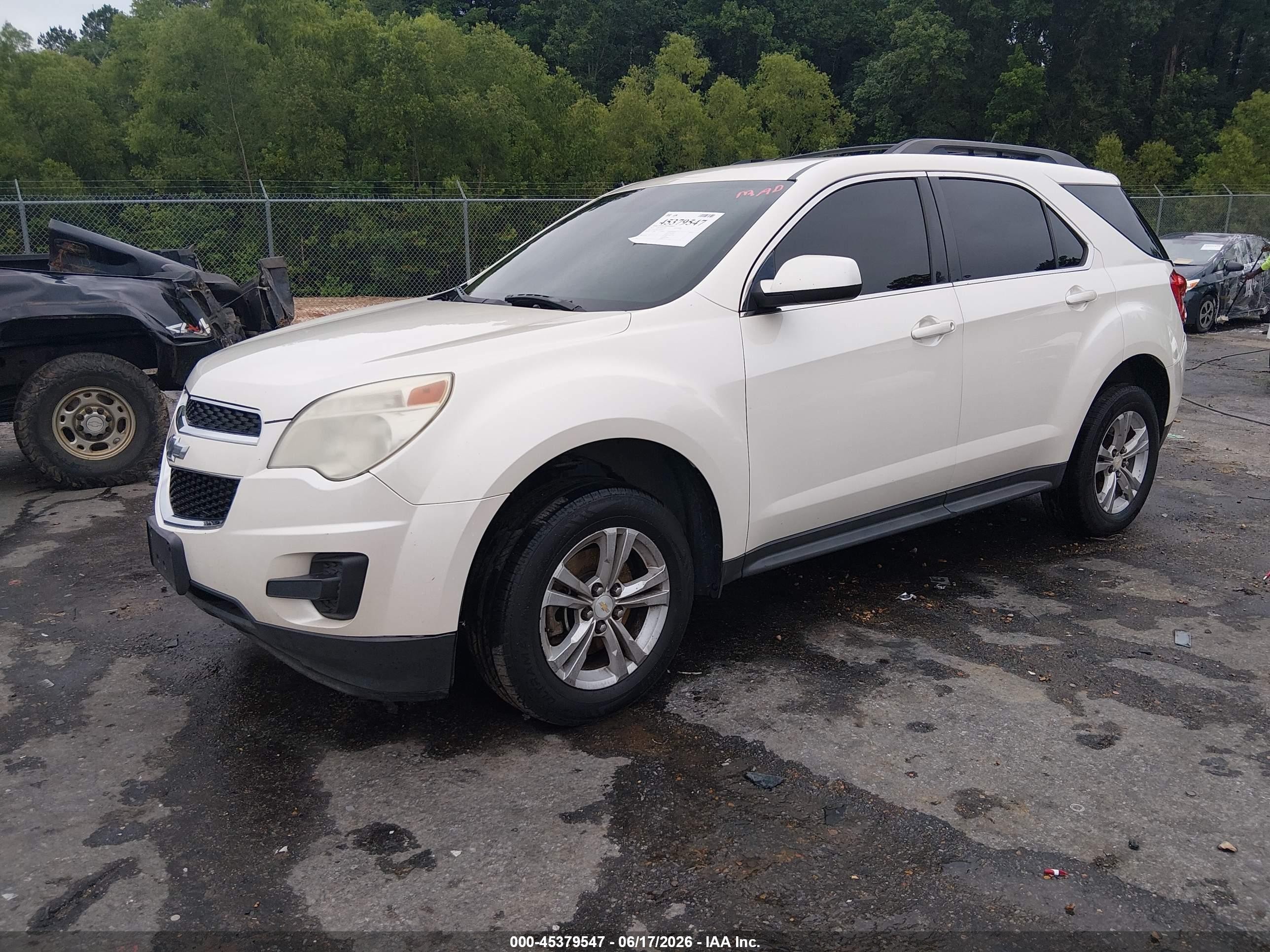 2013 Chevrolet Equinox 1lt White vin: 1GNALDEK1DZ125630