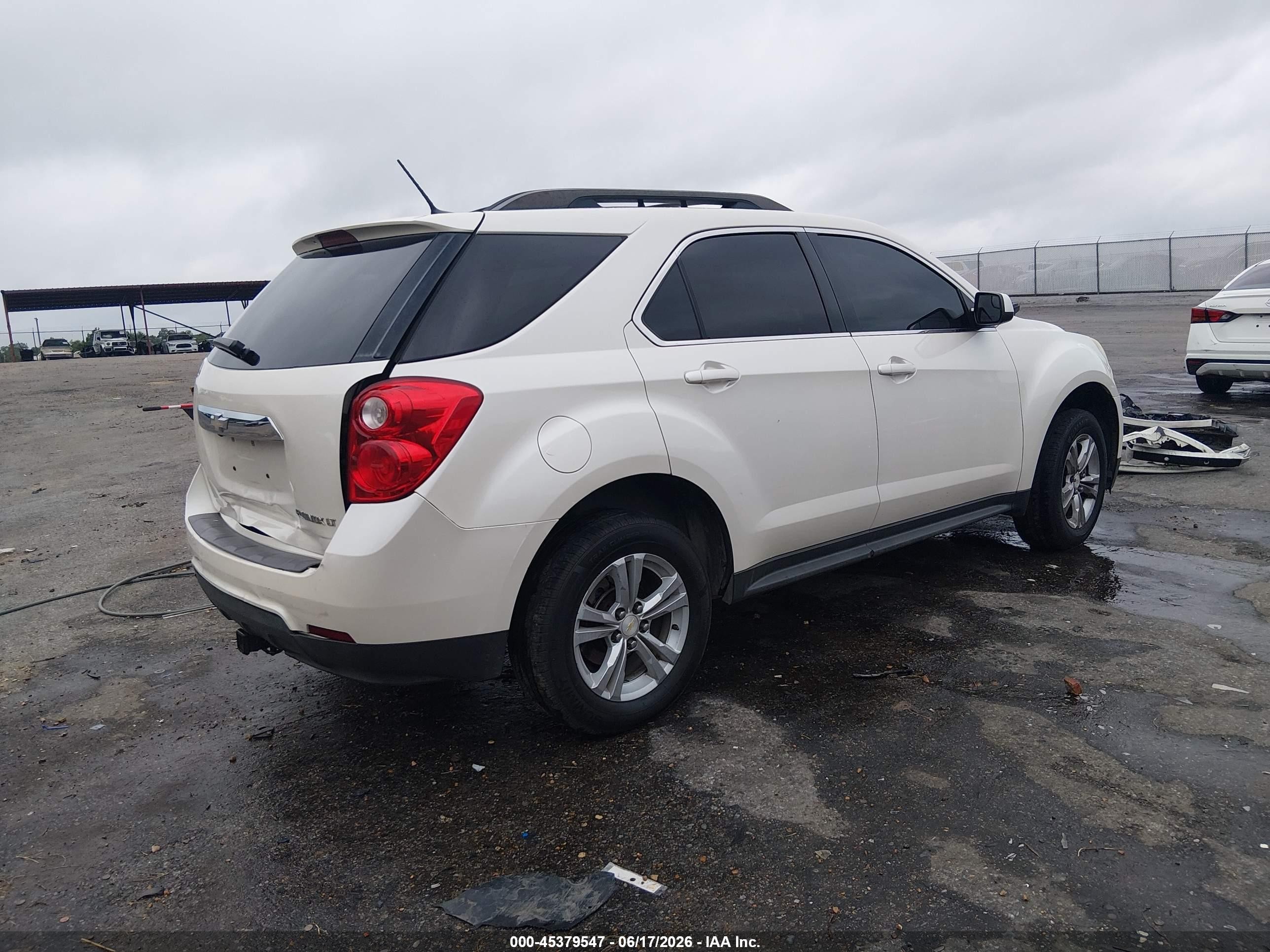 2013 Chevrolet Equinox 1lt White vin: 1GNALDEK1DZ125630