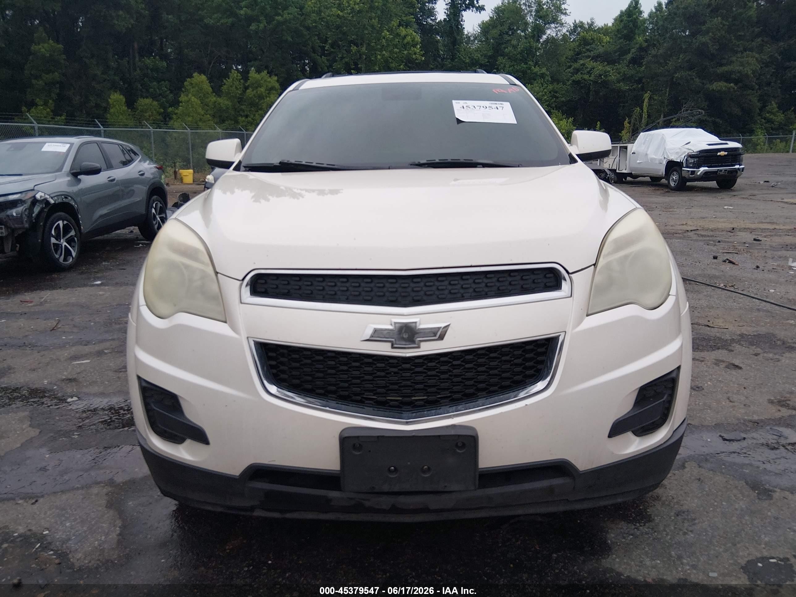 2013 Chevrolet Equinox 1lt White vin: 1GNALDEK1DZ125630