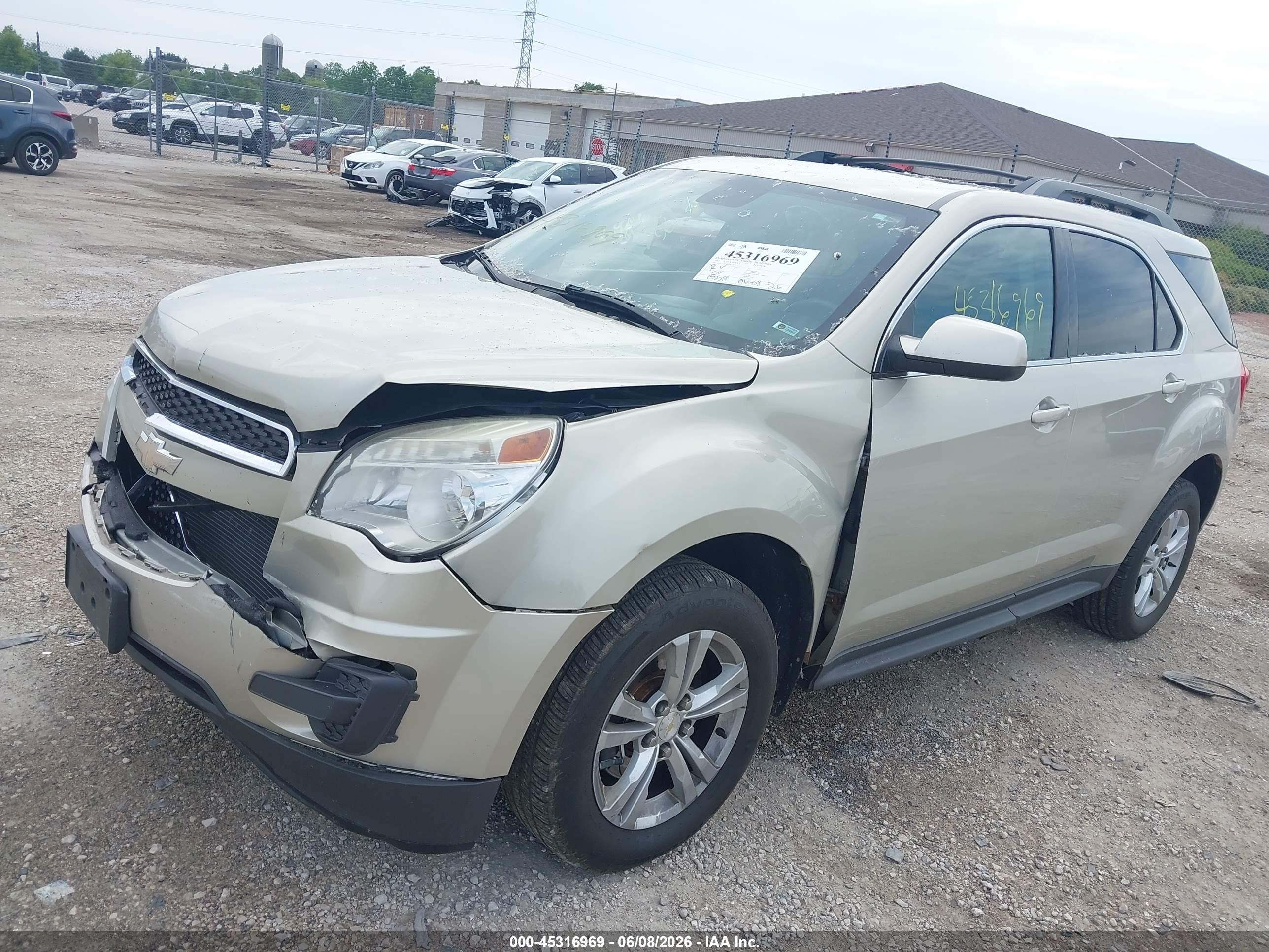2013 Chevrolet Equinox 1lt Бежевый vin: 1GNALDEK1DZ132142