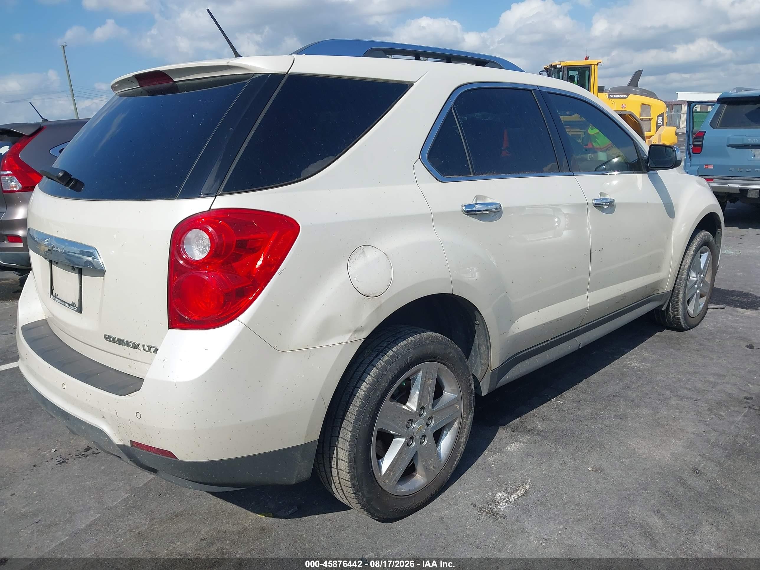 2014 Chevrolet Equinox Ltz Cream vin: 1GNALDEK2EZ135441