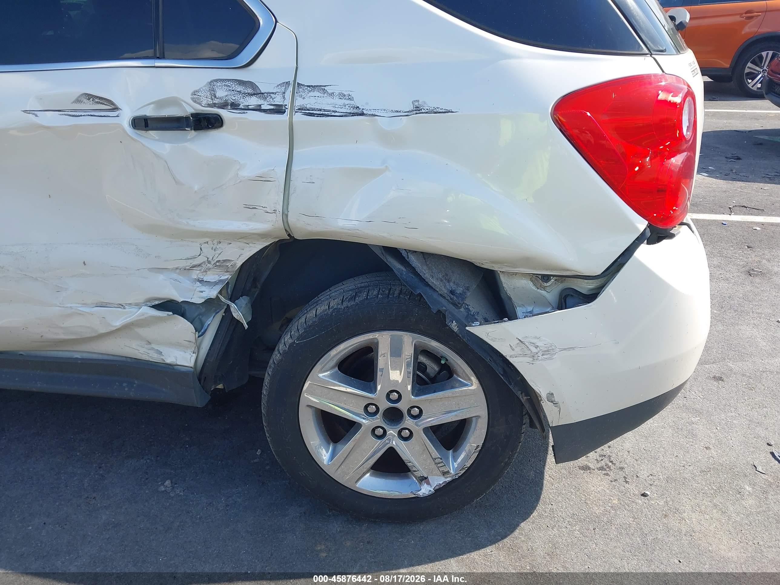 2014 Chevrolet Equinox Ltz Cream vin: 1GNALDEK2EZ135441