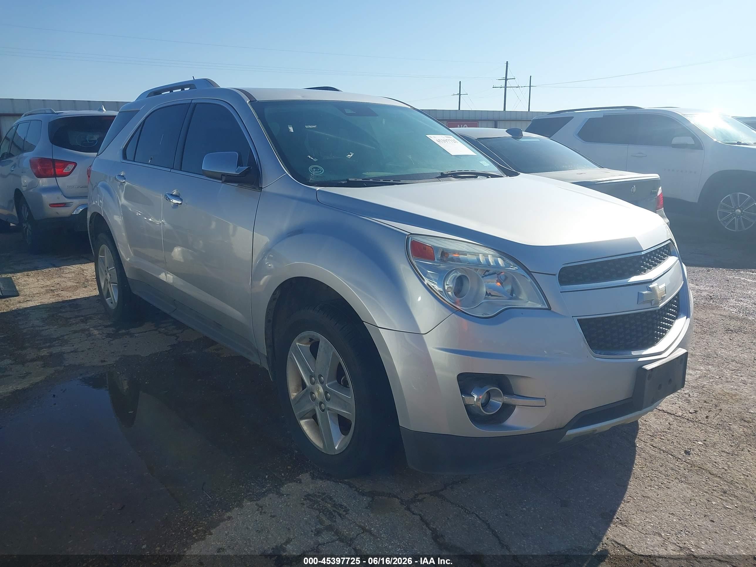 2015 Chevrolet Equinox Ltz Silver vin: 1GNALDEK2FZ128197