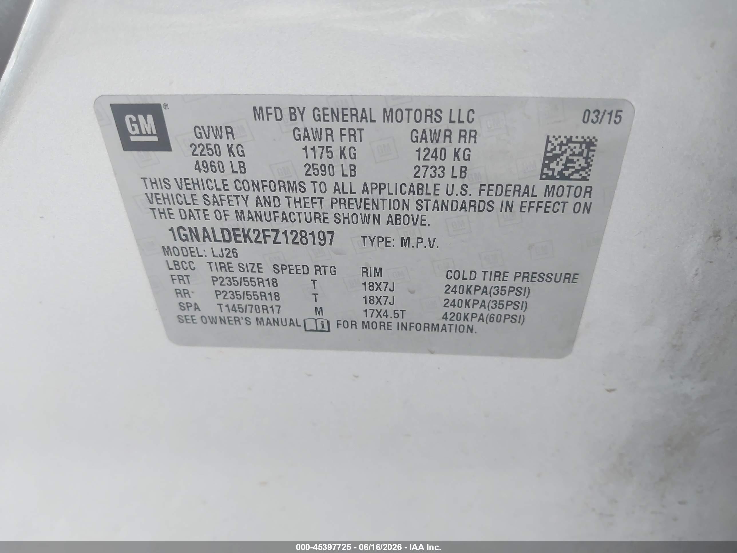 2015 Chevrolet Equinox Ltz Silver vin: 1GNALDEK2FZ128197