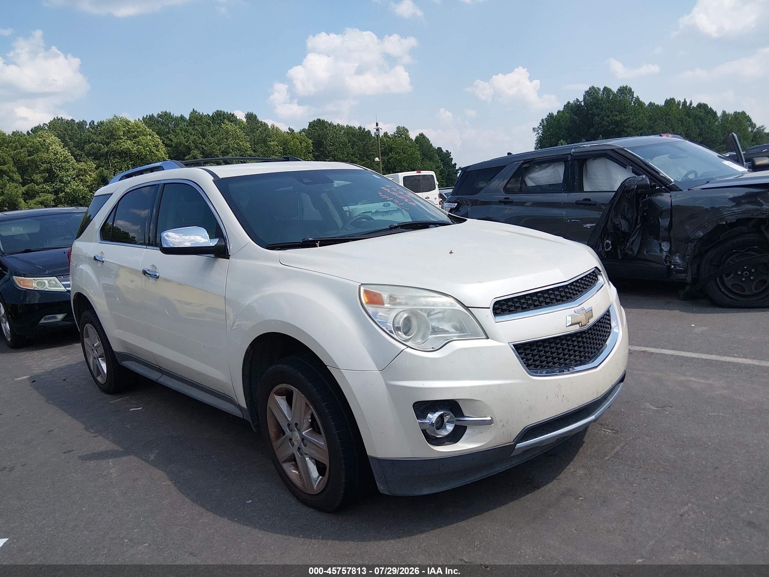 2015 Chevrolet Equinox Ltz Белый vin: 1GNALDEK3FZ109481