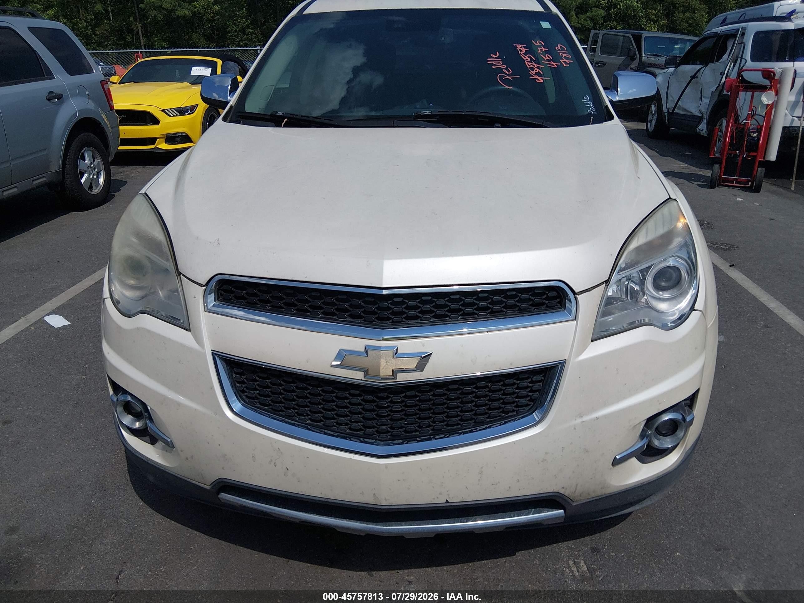 2015 Chevrolet Equinox Ltz Белый vin: 1GNALDEK3FZ109481