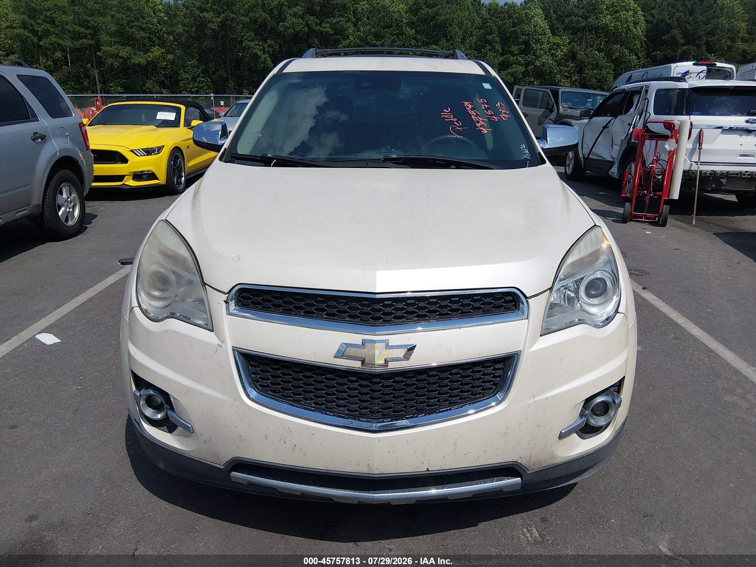 2015 Chevrolet Equinox Ltz Белый vin: 1GNALDEK3FZ109481