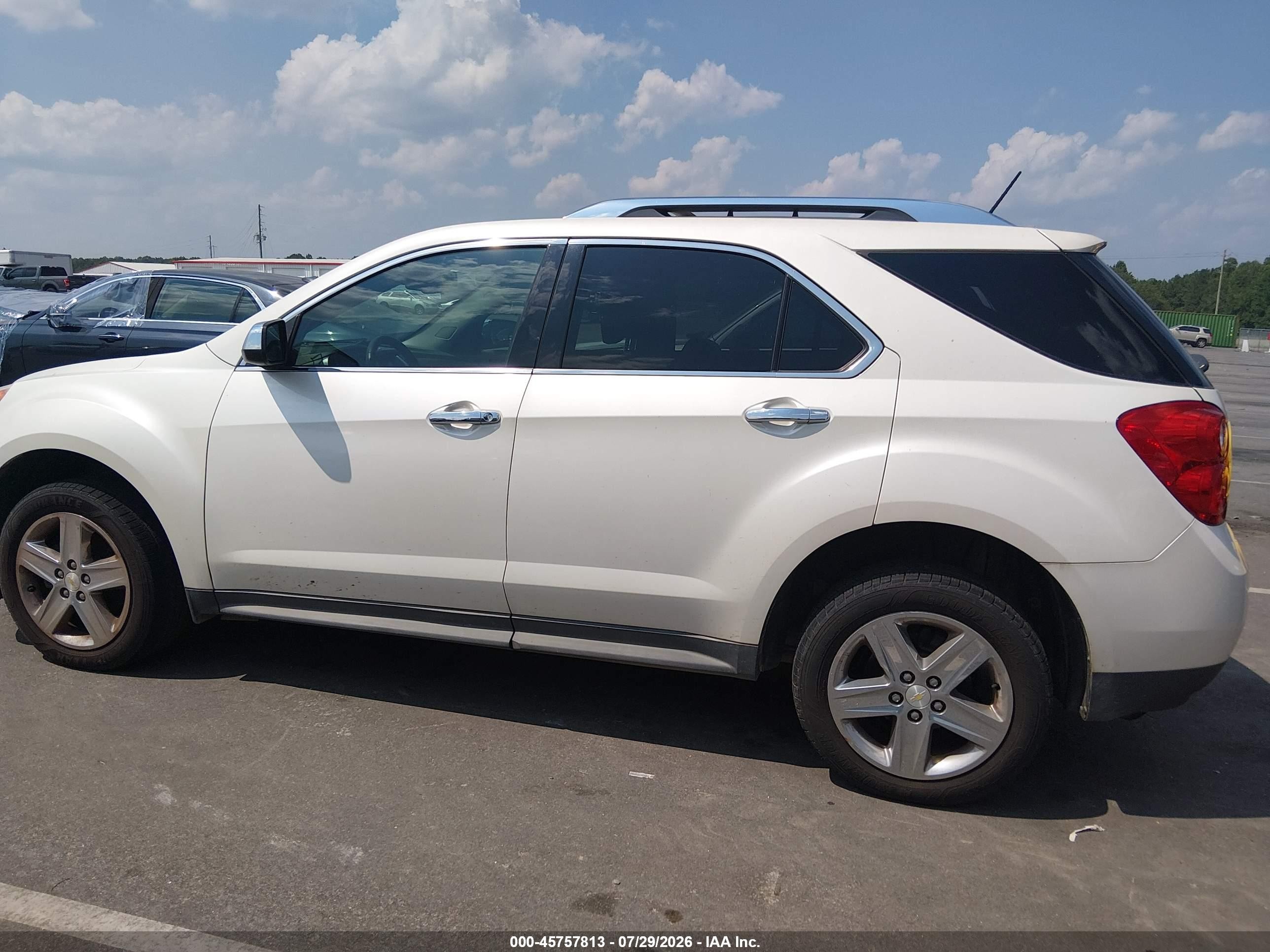 2015 Chevrolet Equinox Ltz Белый vin: 1GNALDEK3FZ109481