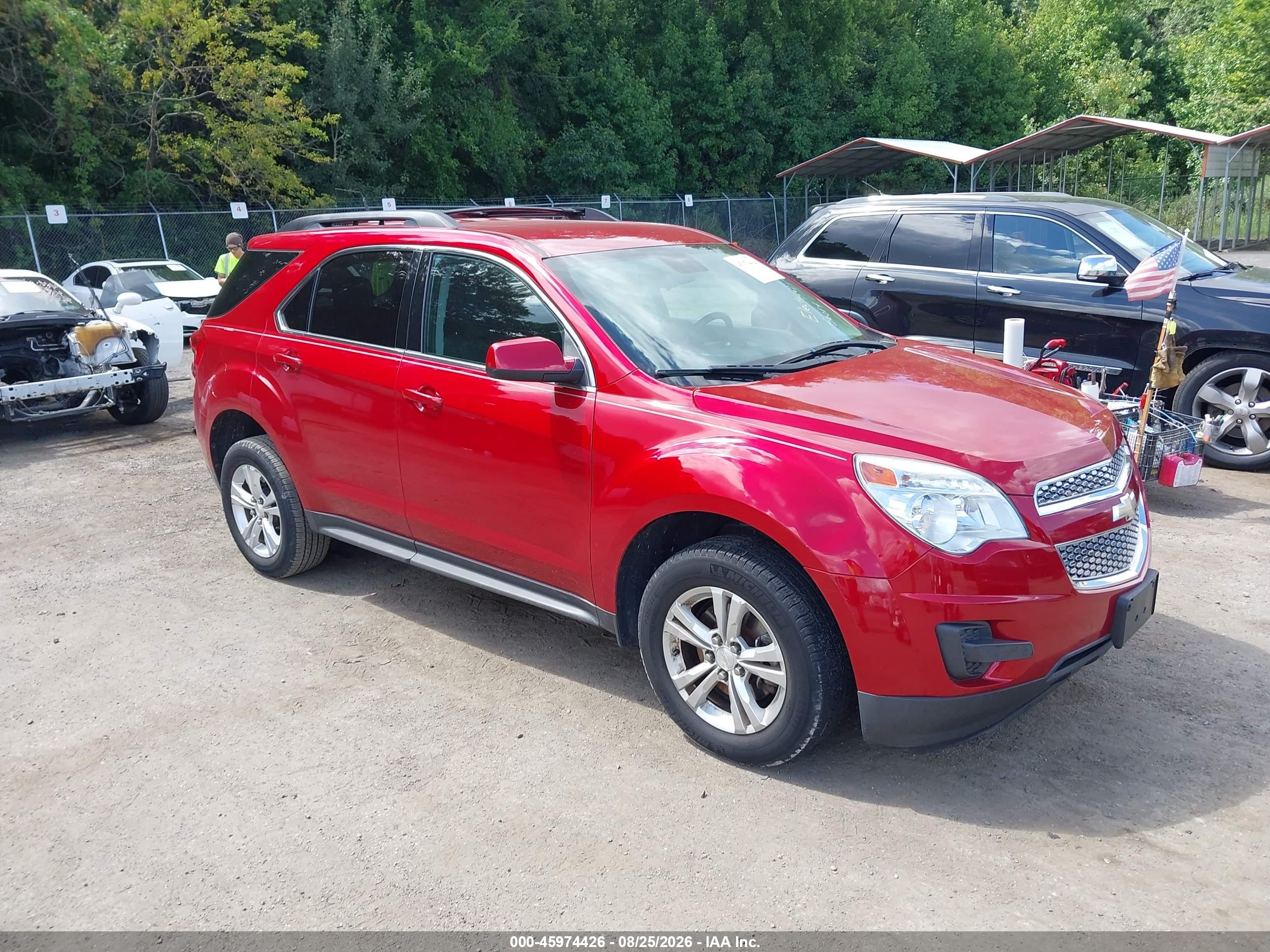 2013 Chevrolet Equinox 1lt Red vin: 1GNALDEK4DZ101354