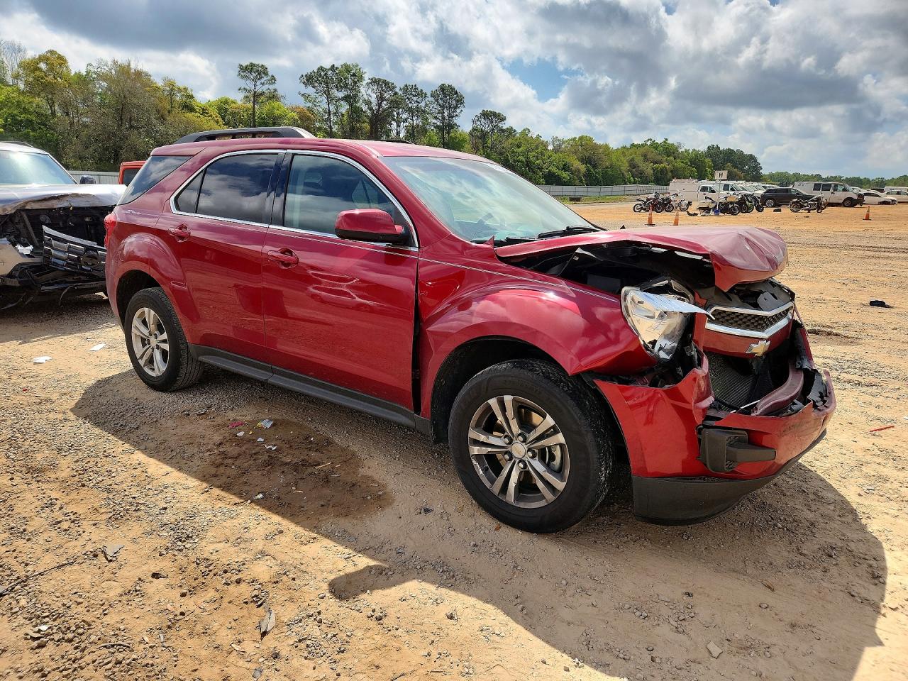 2013 Chevrolet Equinox Lt Красный vin: 1GNALDEK4DZ124388