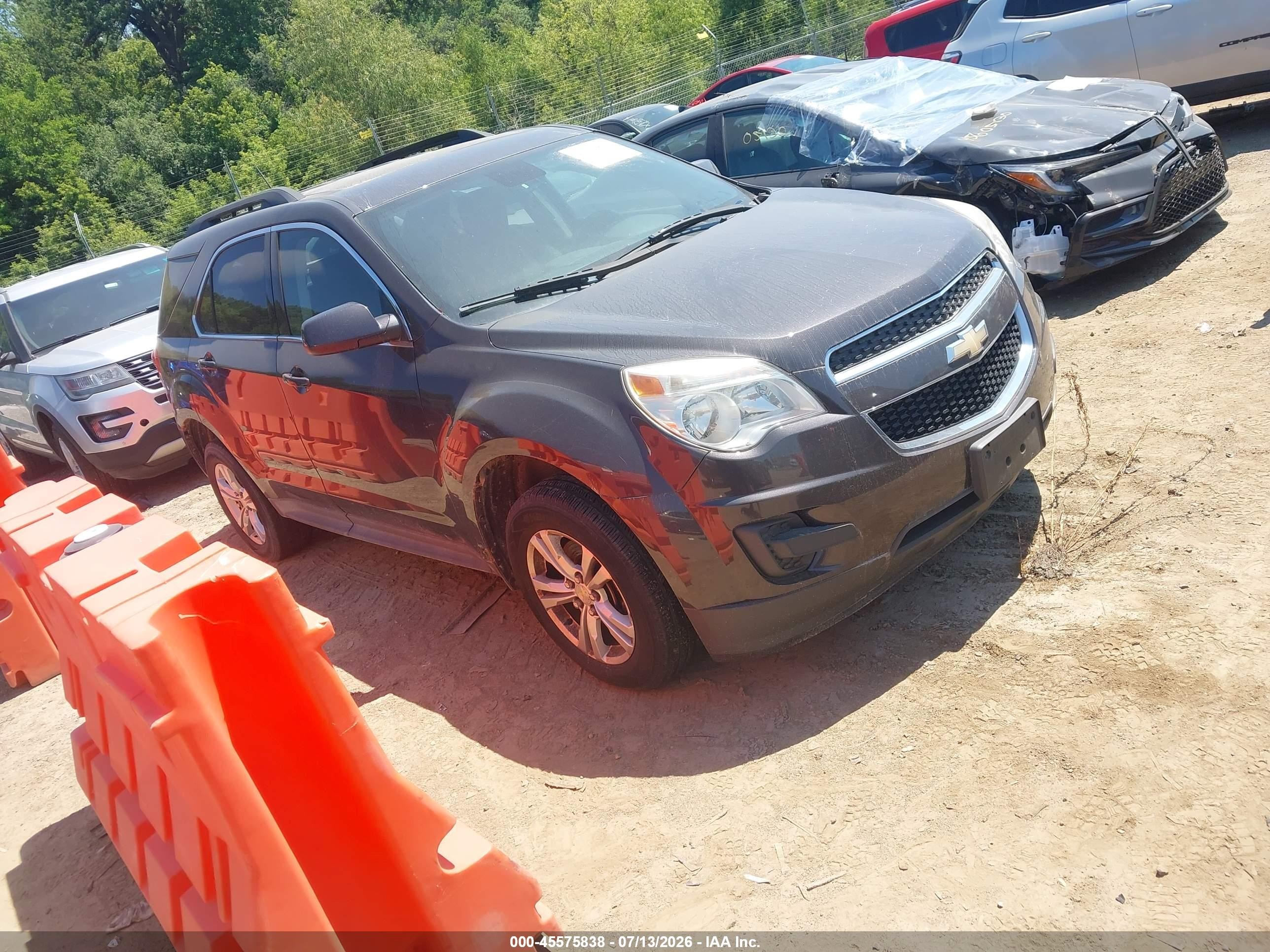 2013 Chevrolet Equinox Lt Gray vin: 1GNALDEK4DZ133902