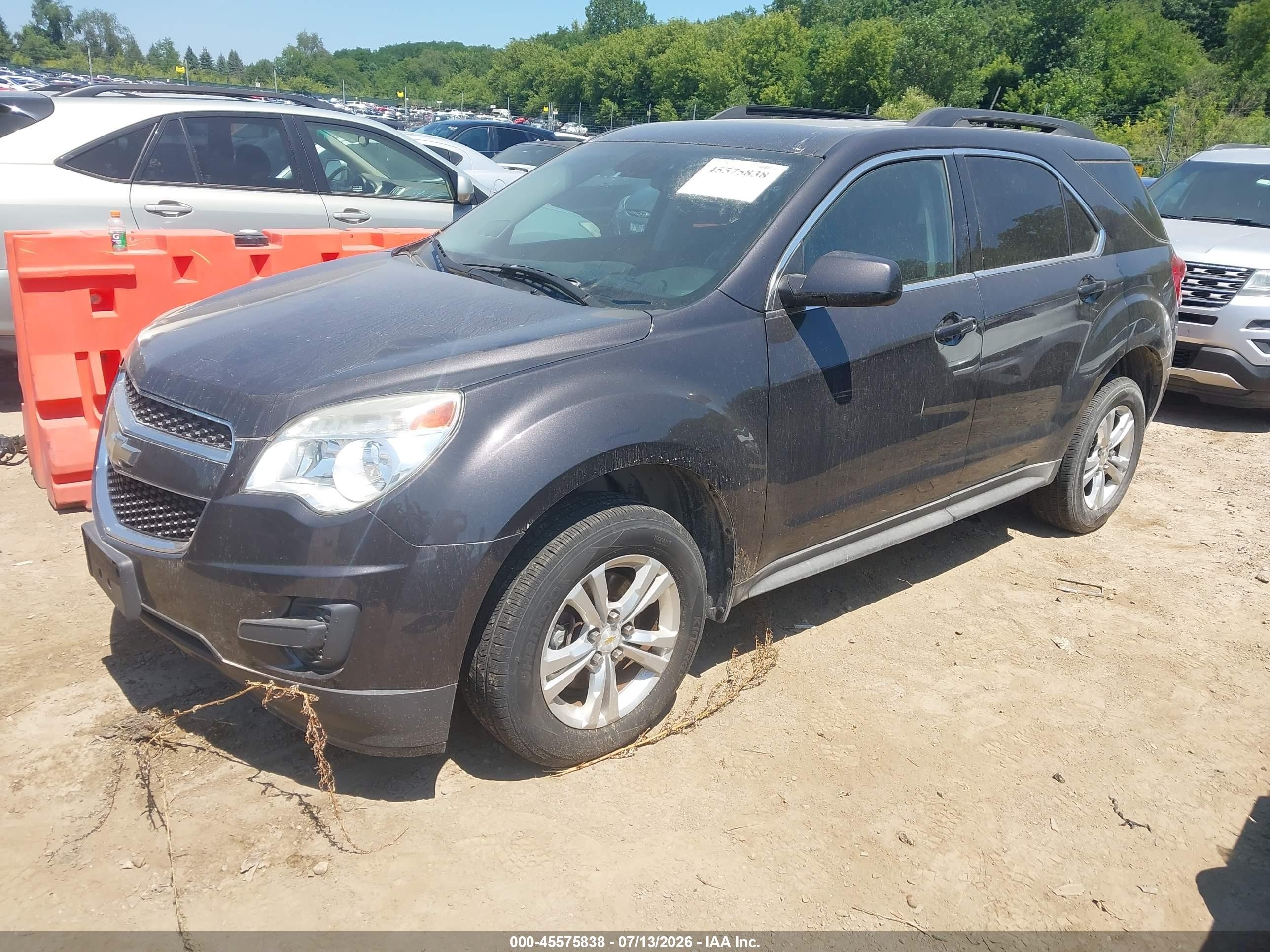 2013 Chevrolet Equinox Lt Gray vin: 1GNALDEK4DZ133902