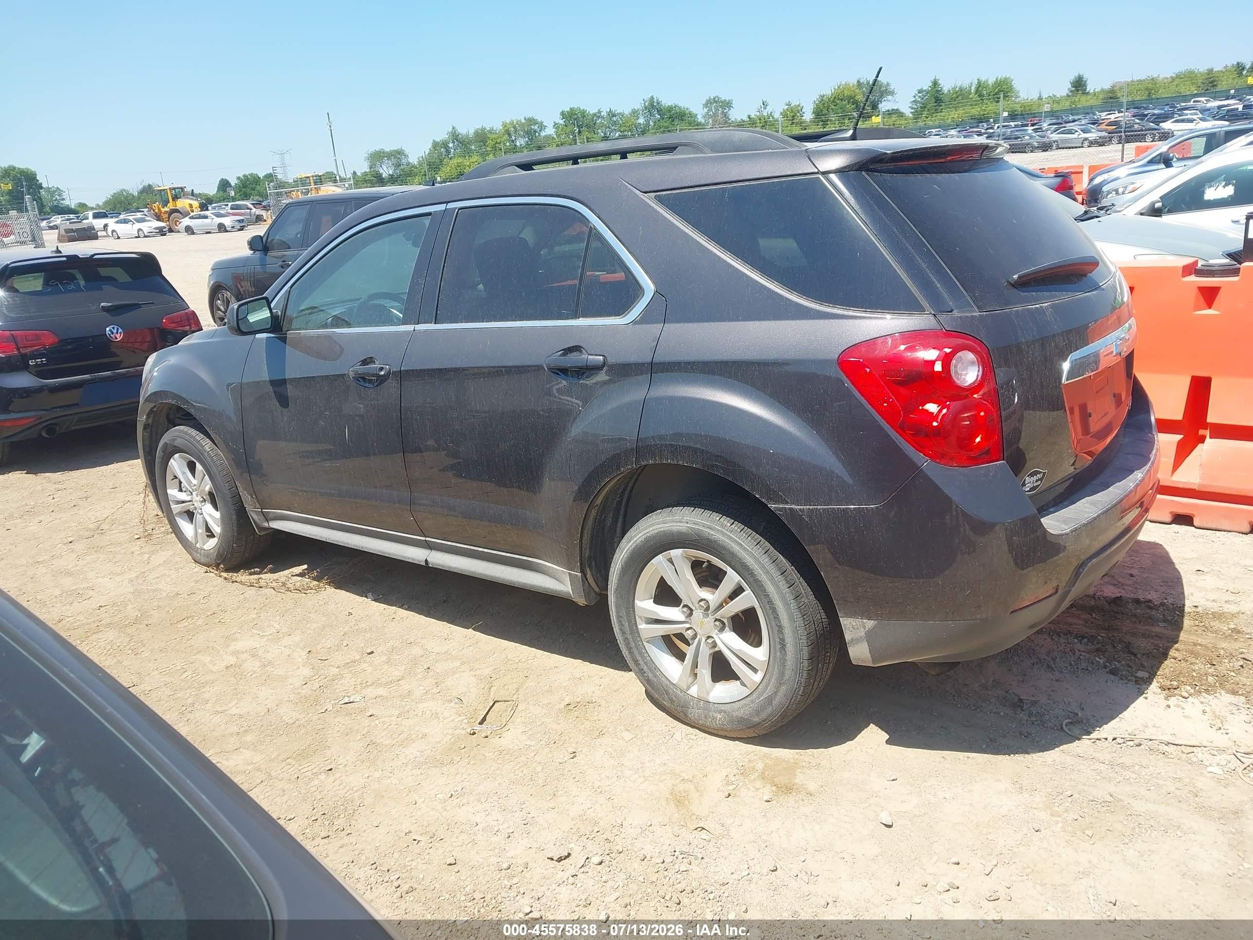 2013 Chevrolet Equinox Lt Gray vin: 1GNALDEK4DZ133902