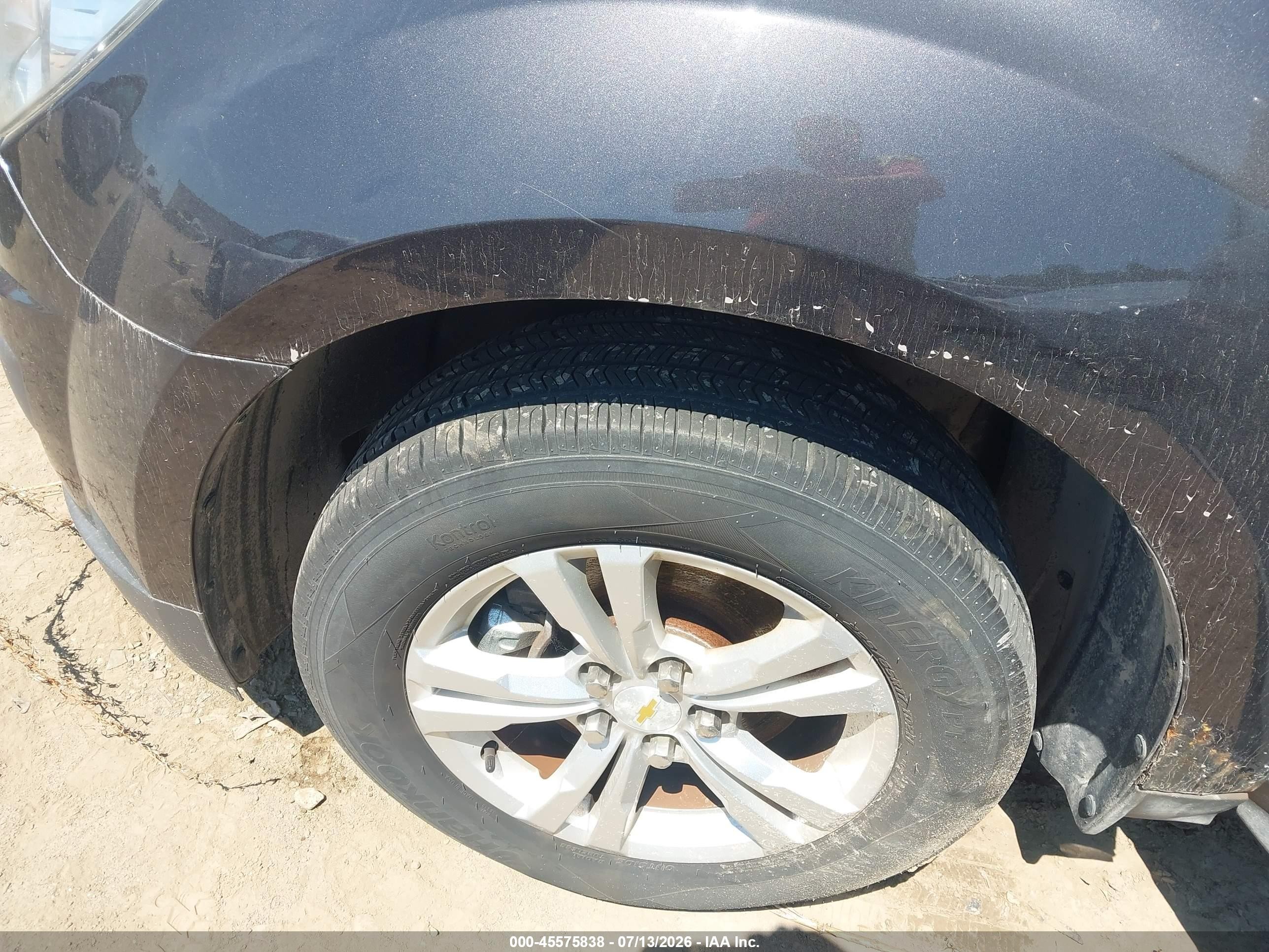 2013 Chevrolet Equinox Lt Gray vin: 1GNALDEK4DZ133902