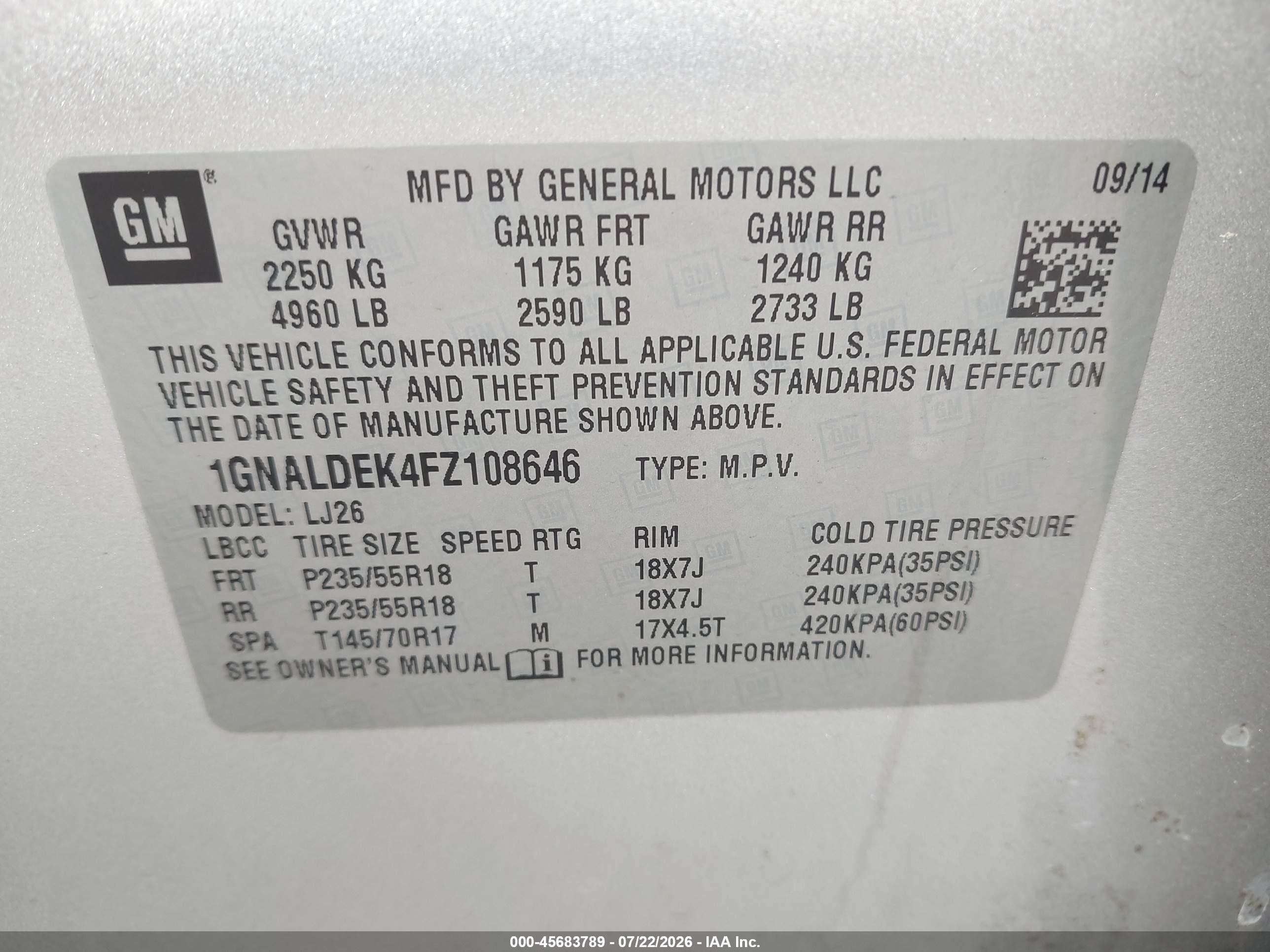 2015 Chevrolet Equinox Ltz Серебряный vin: 1GNALDEK4FZ108646