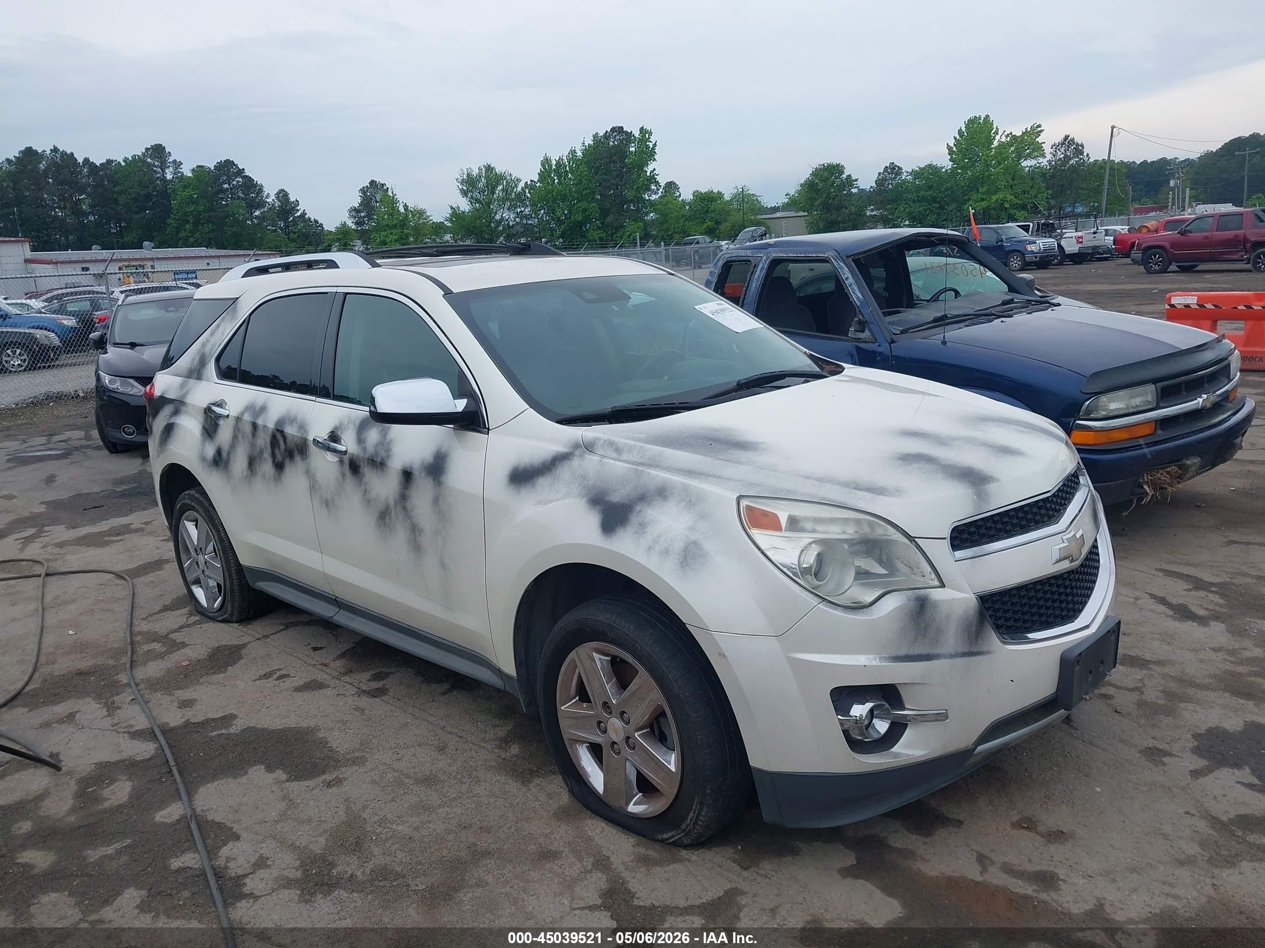 2014 Chevrolet Equinox Ltz Белый vin: 1GNALDEK7EZ100488
