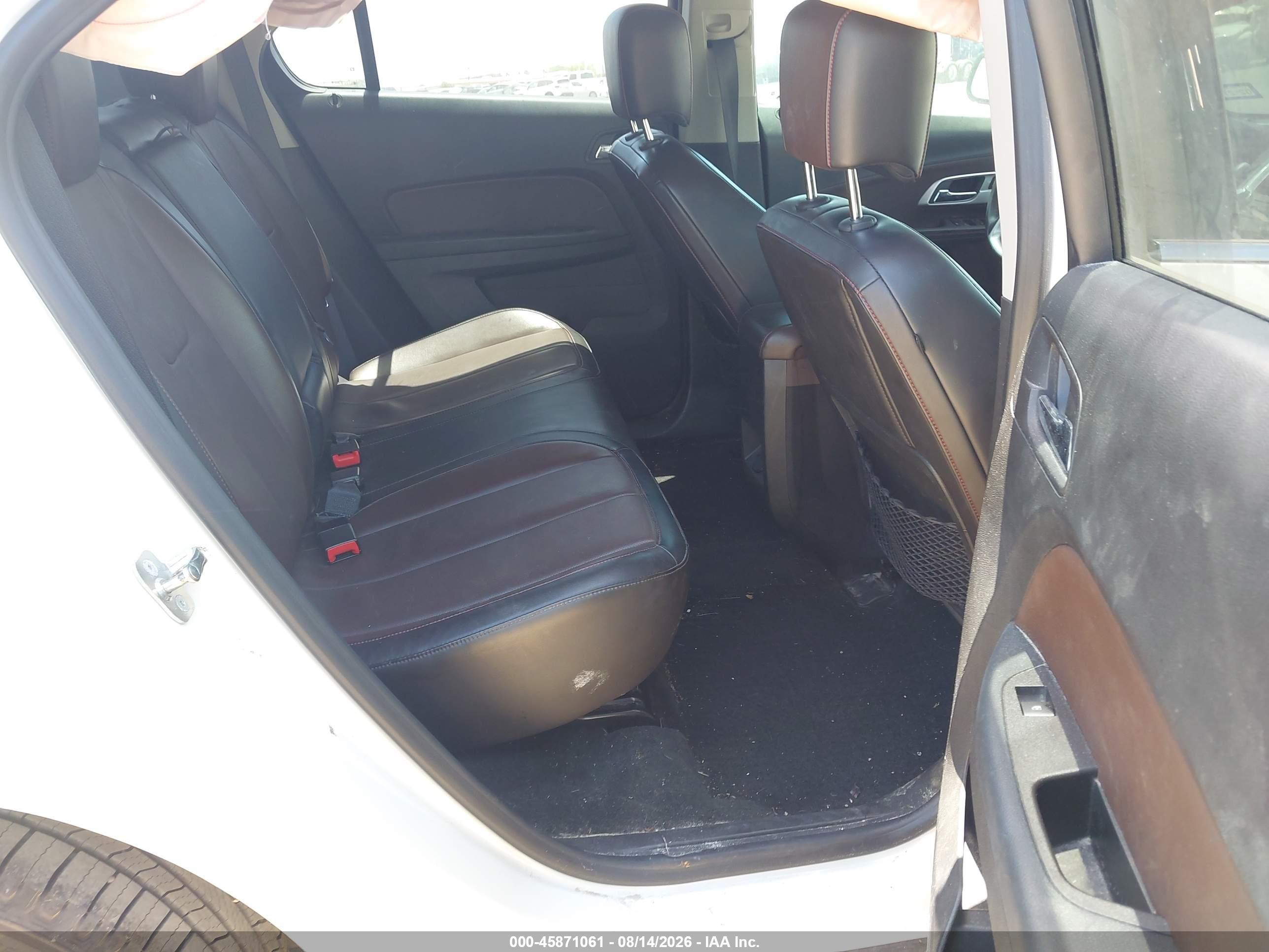 2015 Chevrolet Equinox Ltz White vin: 1GNALDEK7FZ115381