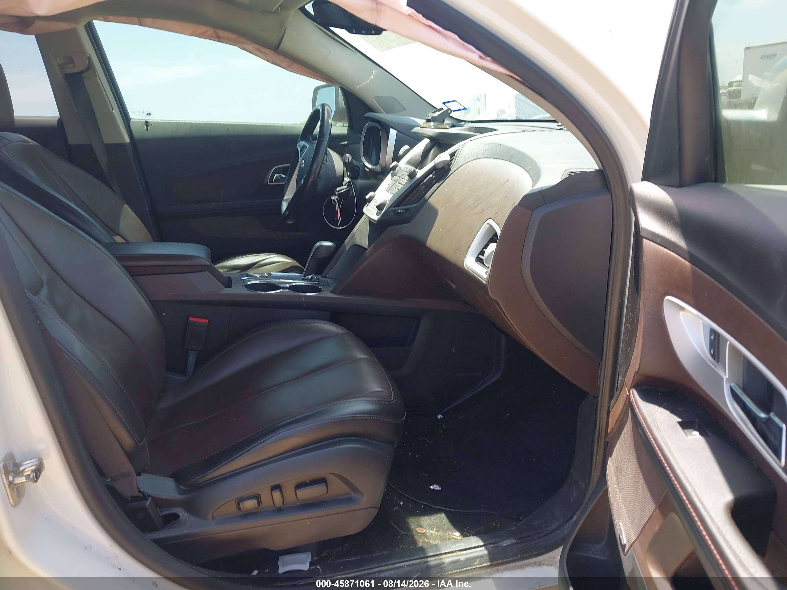 2015 Chevrolet Equinox Ltz White vin: 1GNALDEK7FZ115381