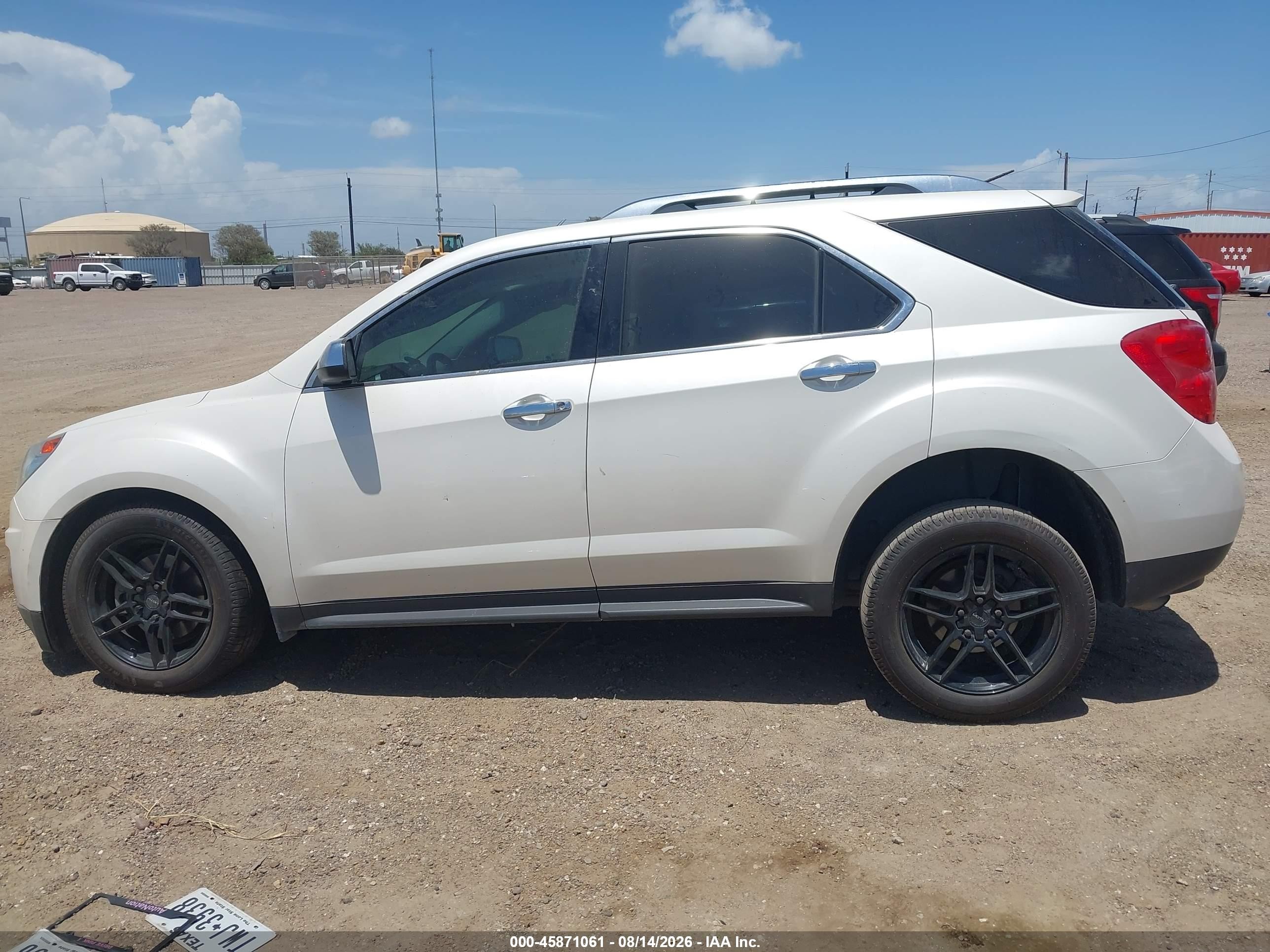 2015 Chevrolet Equinox Ltz White vin: 1GNALDEK7FZ115381