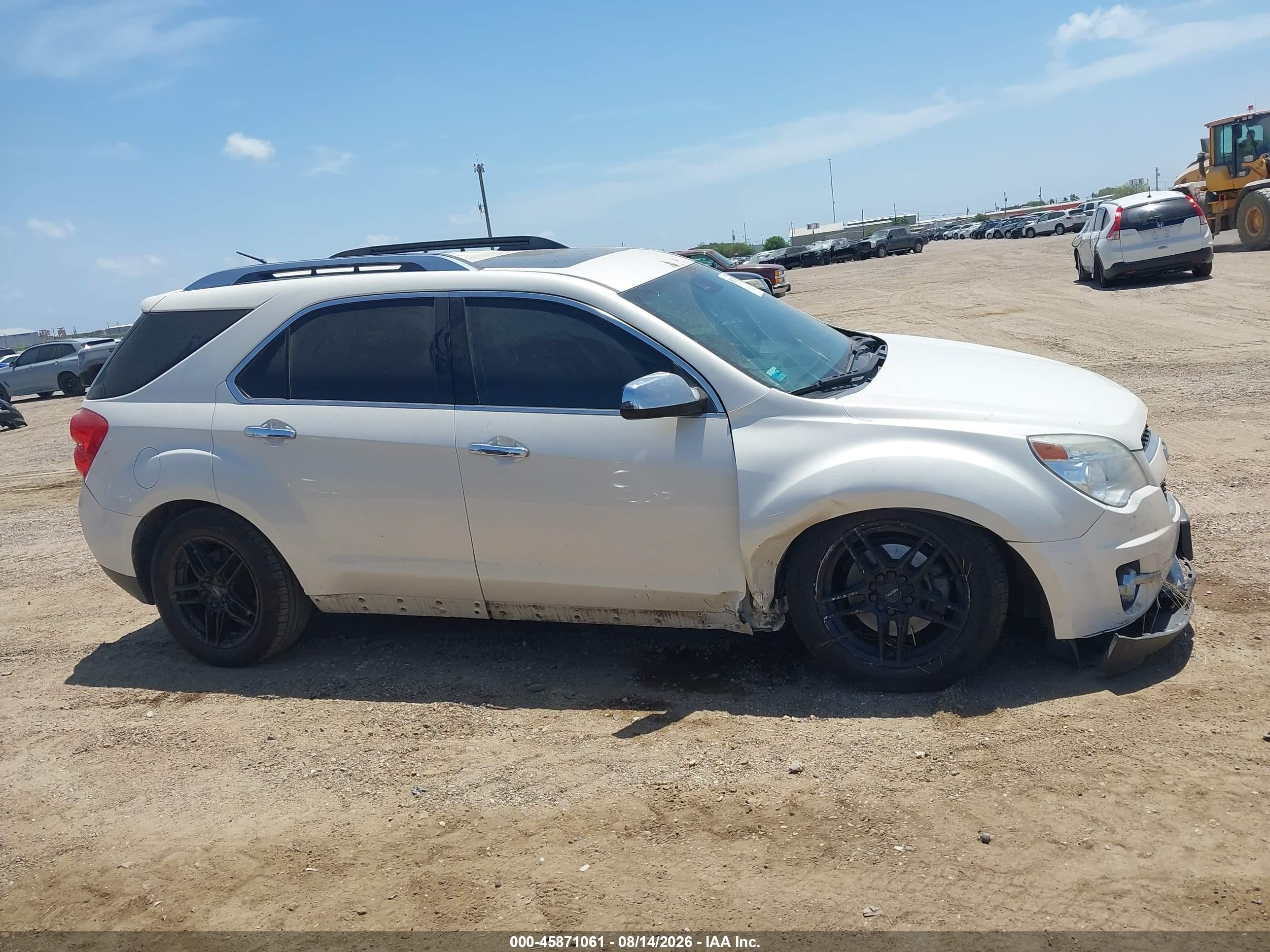 2015 Chevrolet Equinox Ltz White vin: 1GNALDEK7FZ115381