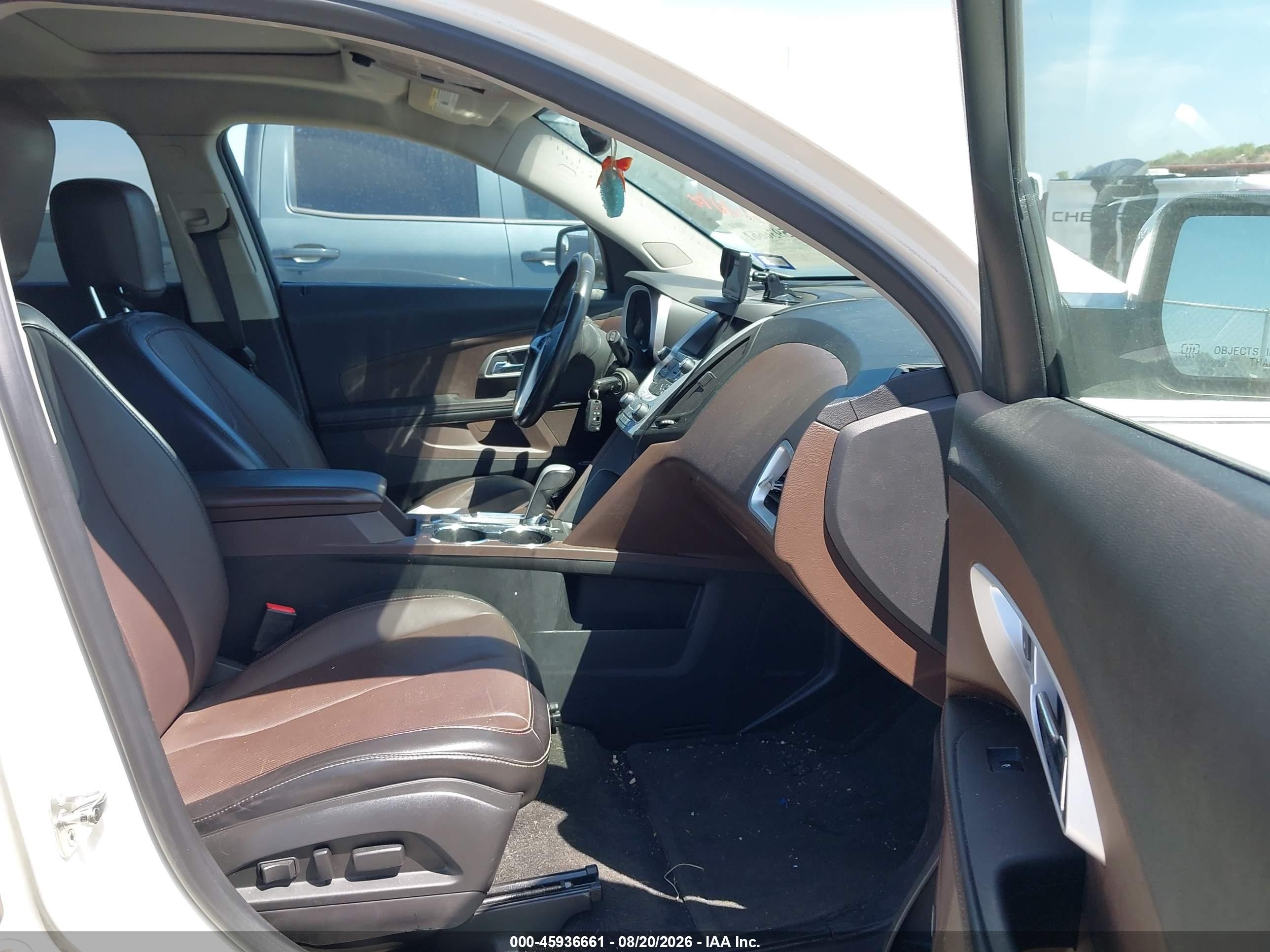 2015 Chevrolet Equinox Ltz White vin: 1GNALDEK7FZ121763