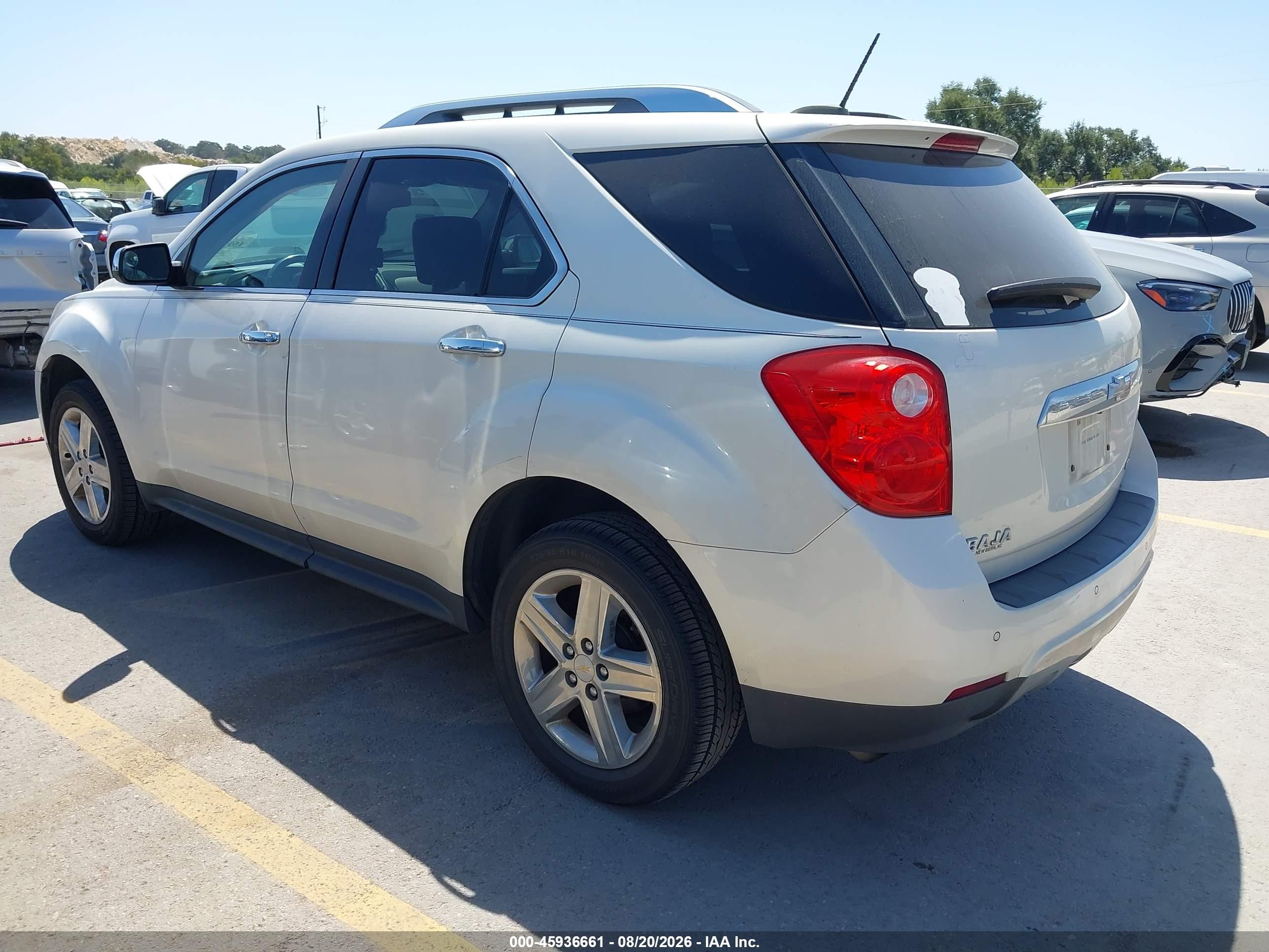 2015 Chevrolet Equinox Ltz White vin: 1GNALDEK7FZ121763