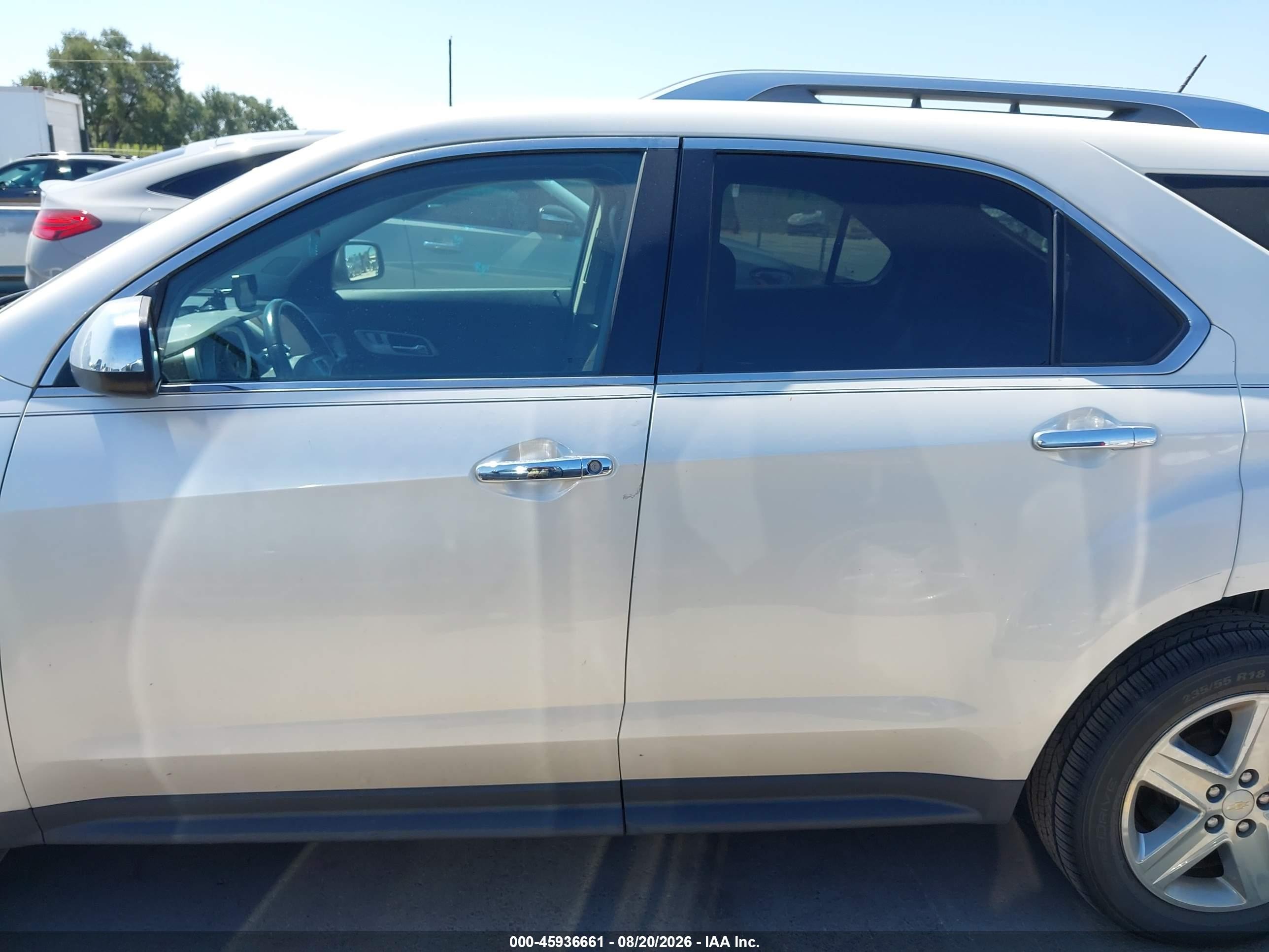 2015 Chevrolet Equinox Ltz White vin: 1GNALDEK7FZ121763