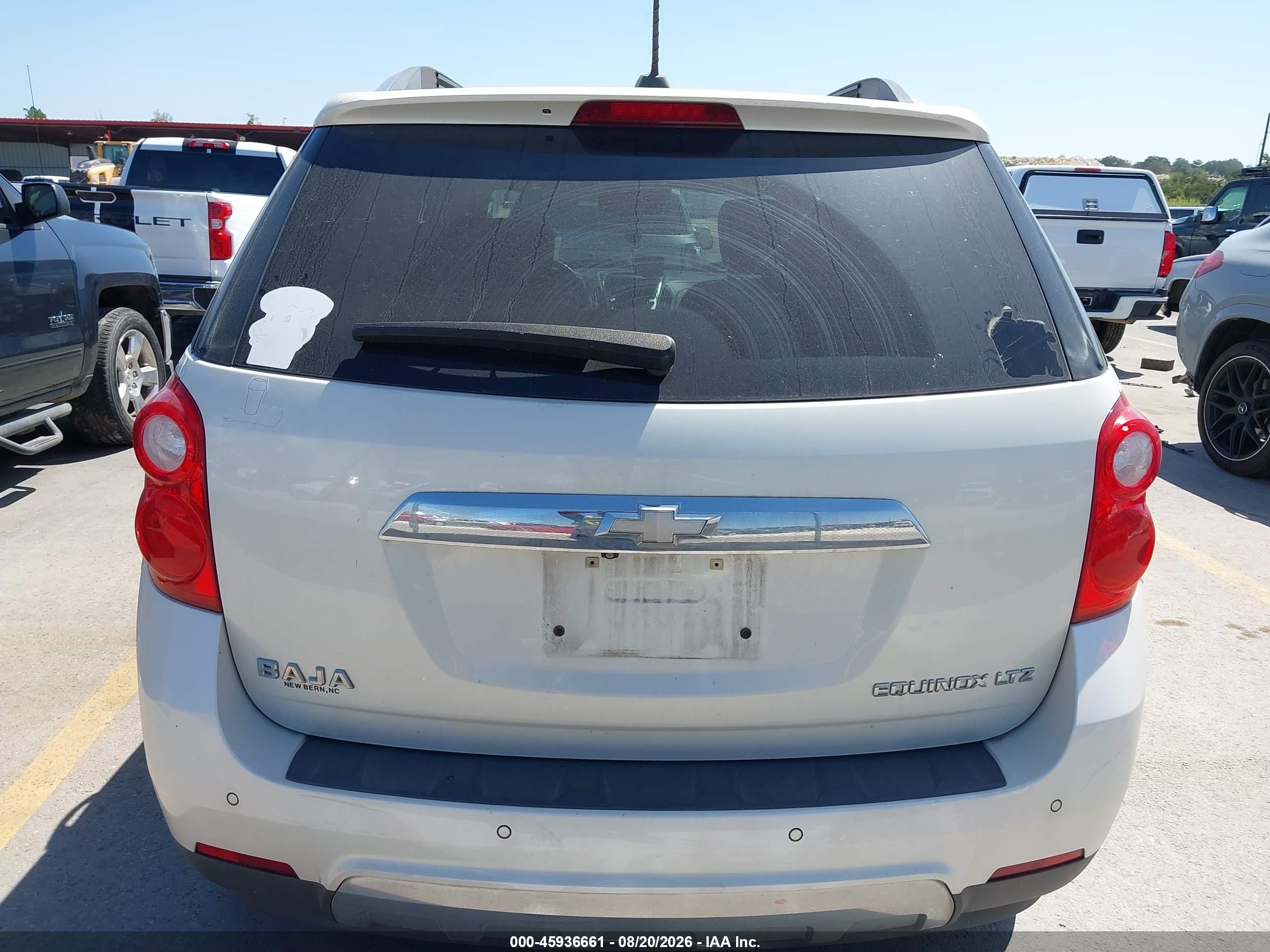 2015 Chevrolet Equinox Ltz White vin: 1GNALDEK7FZ121763