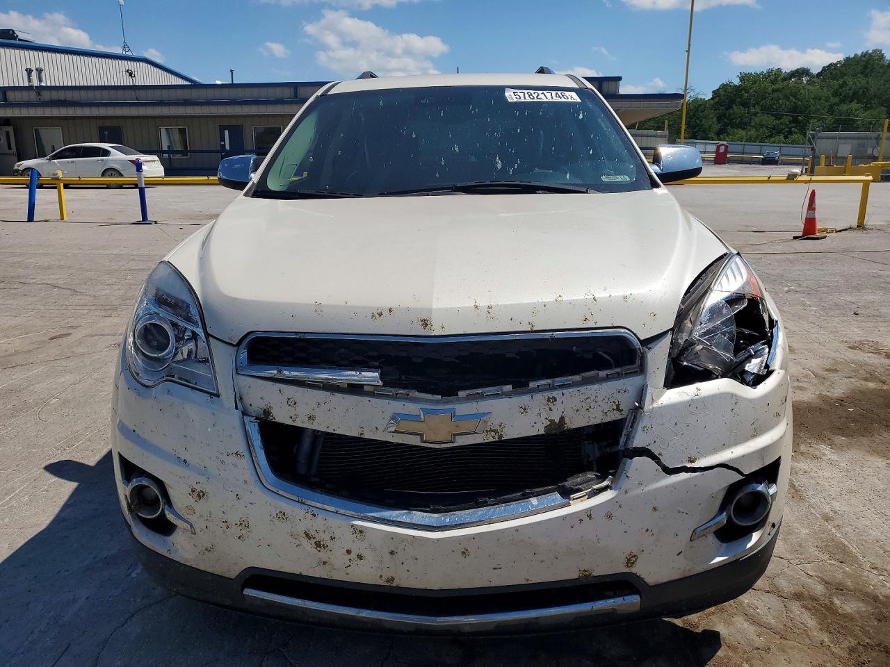 2015 Chevrolet Equinox Ltz White vin: 1GNALDEK7FZ128857