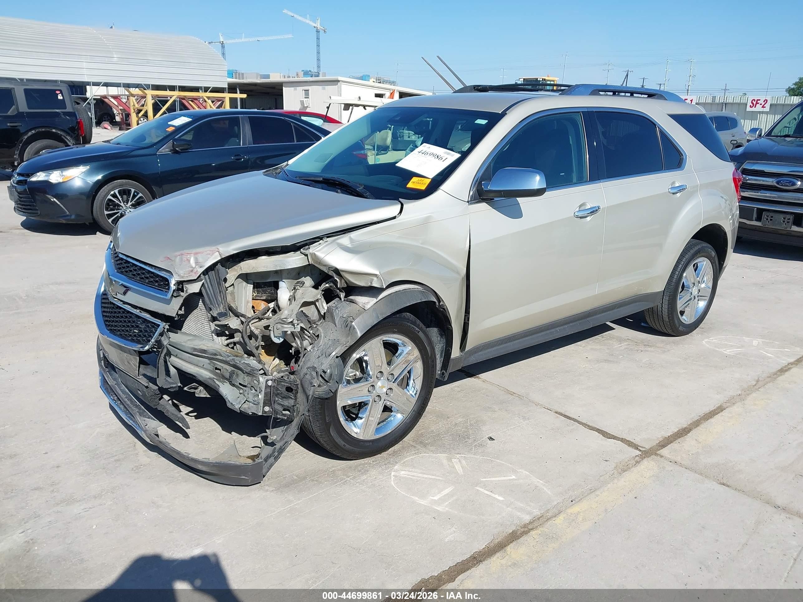 2014 Chevrolet Equinox Ltz Золотой vin: 1GNALDEK8EZ113136