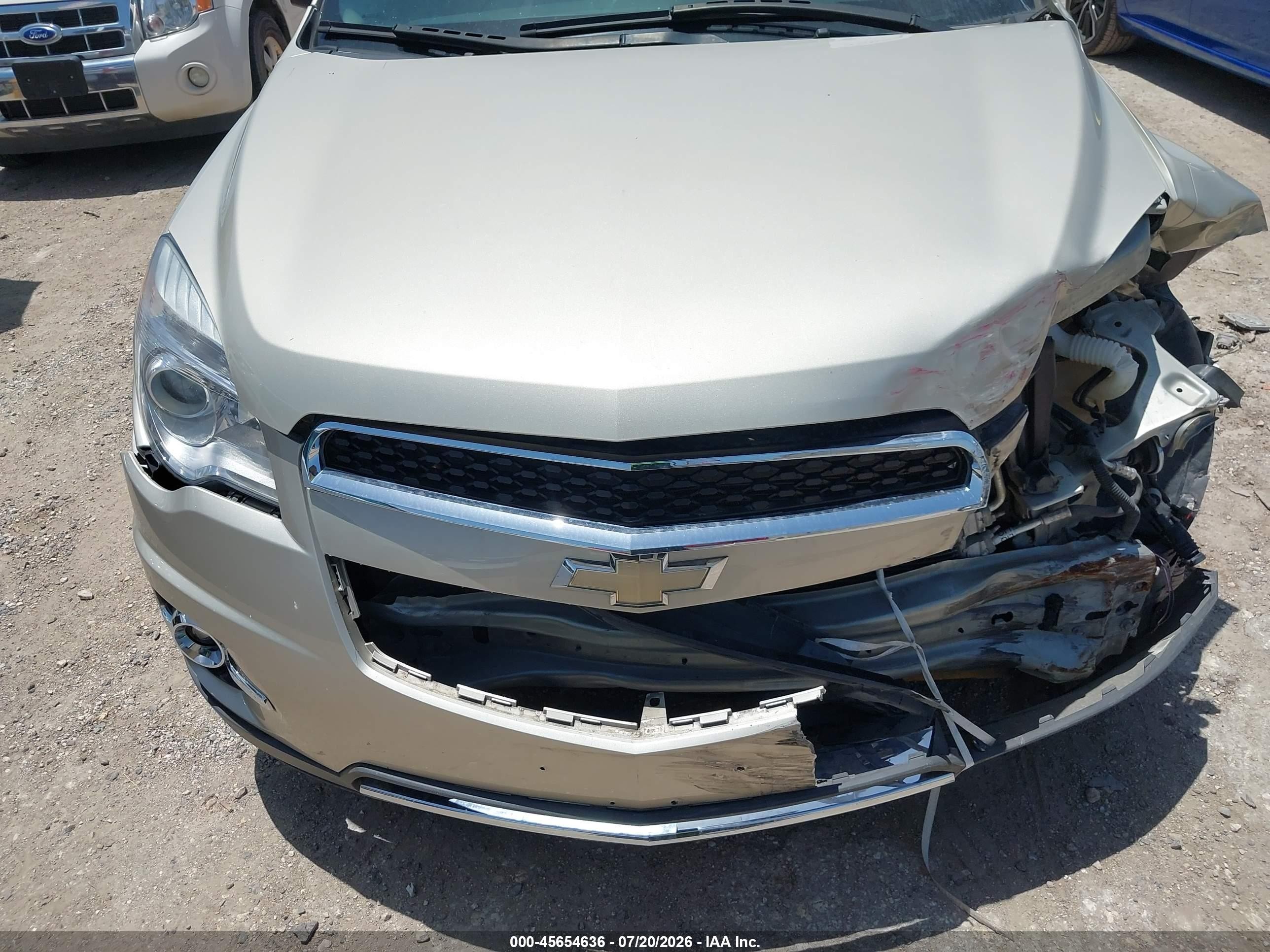 2014 Chevrolet Equinox Ltz Beige vin: 1GNALDEK8EZ113136