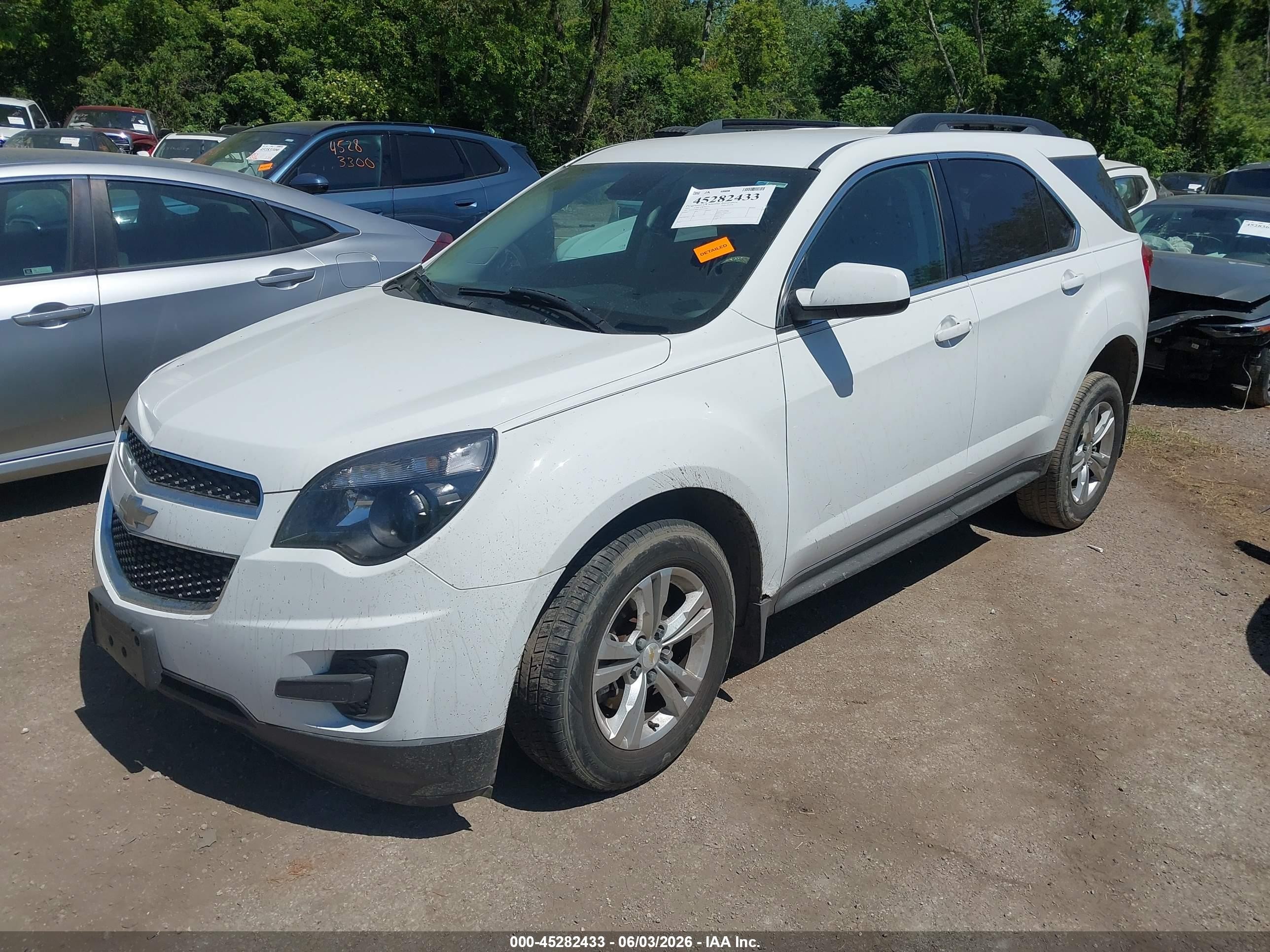 2013 Chevrolet Equinox 1lt White vin: 1GNALDEKXDZ129174