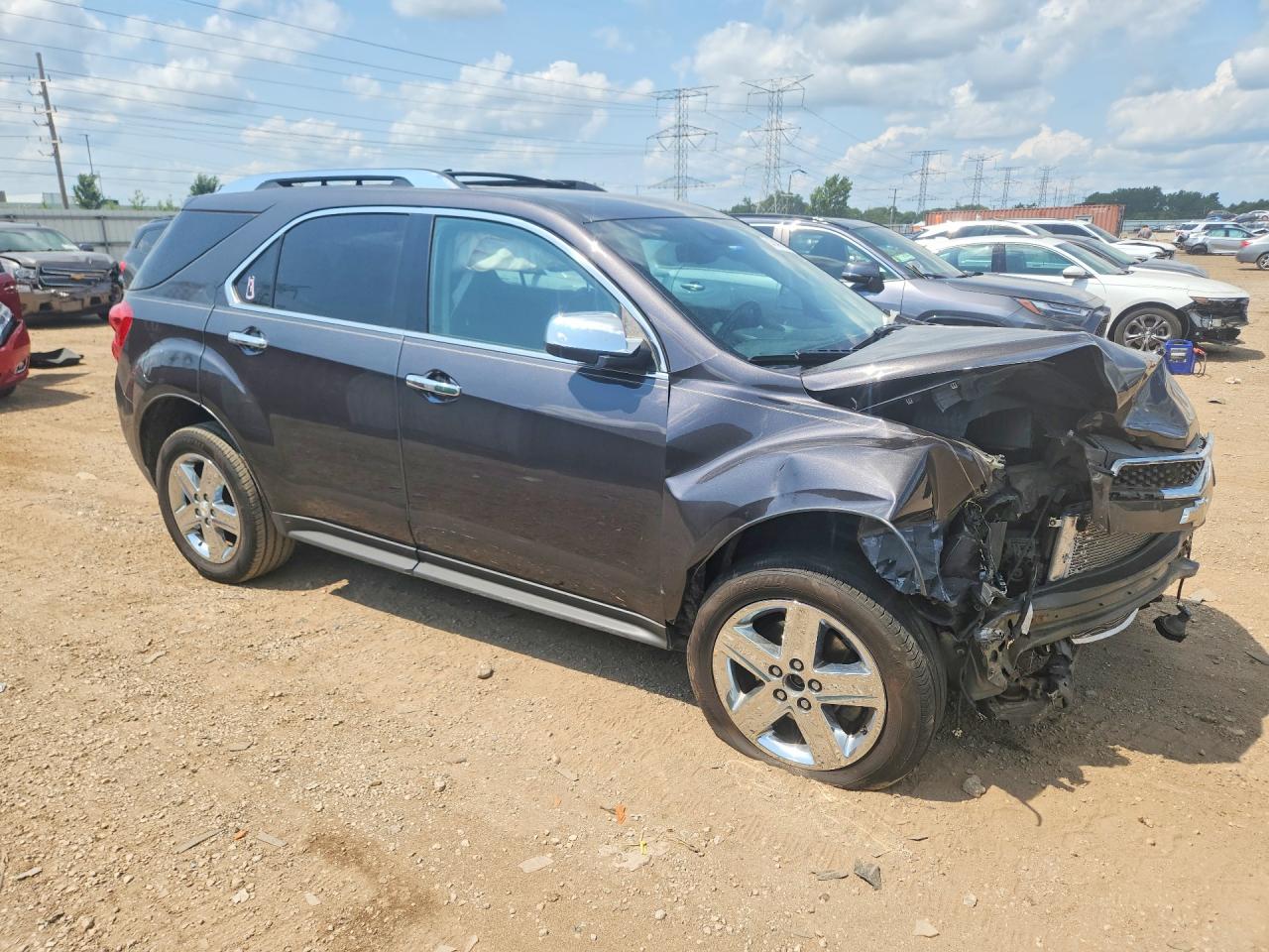 2014 Chevrolet Equinox Ltz Gray vin: 1GNALDEKXEZ134313