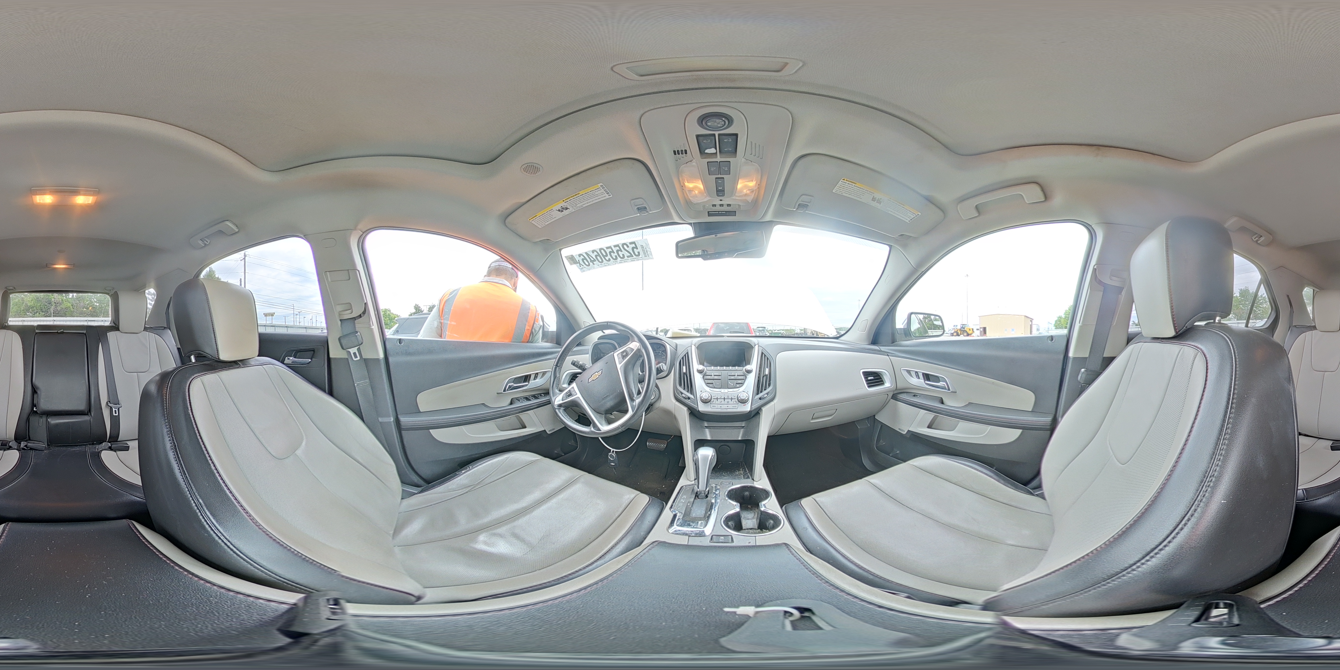 2013 Chevrolet Equinox Ltz Cream vin: 1GNALFEK1DZ119077