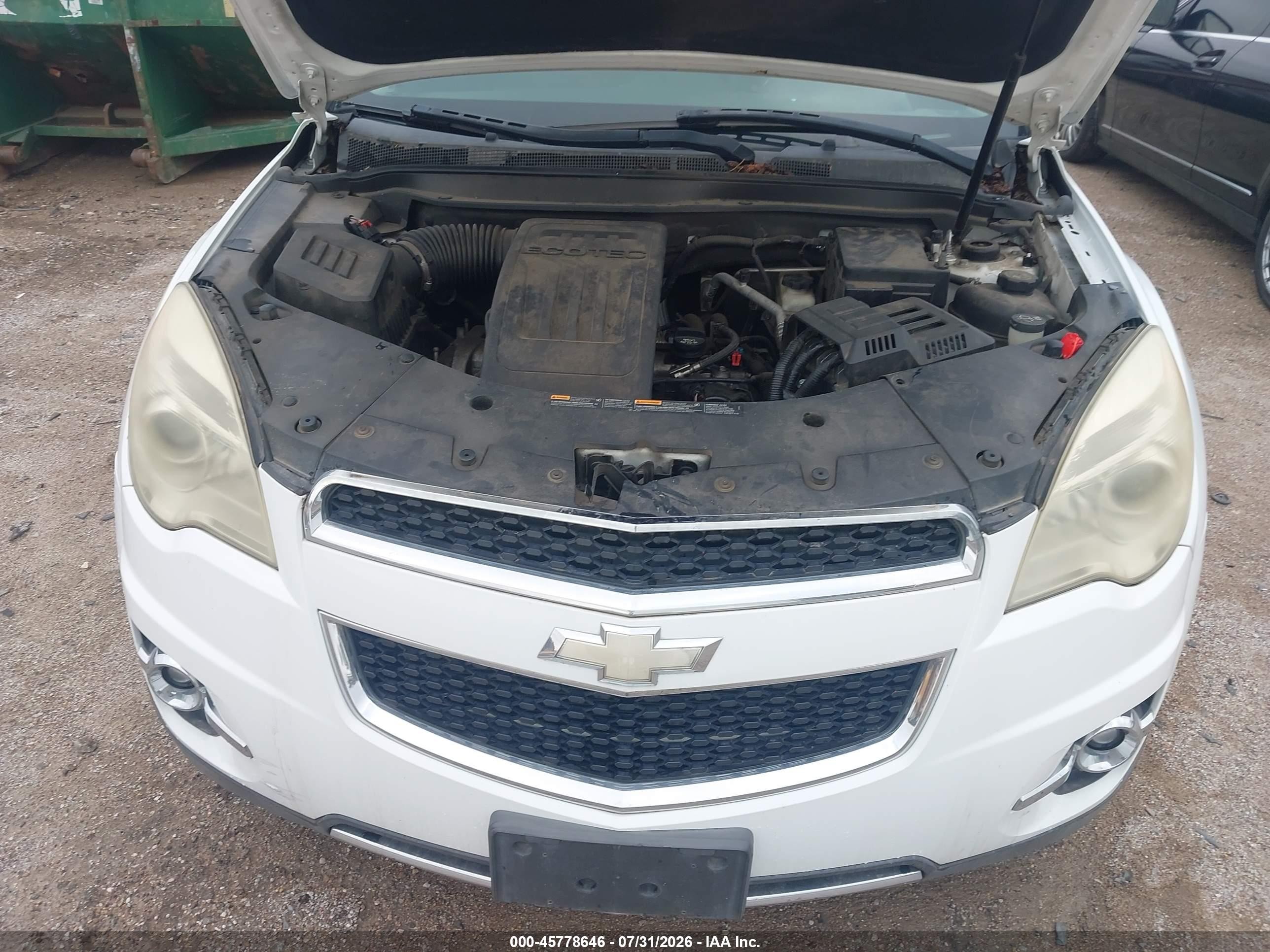 2013 Chevrolet Equinox Ltz Белый vin: 1GNALFEK1DZ119192