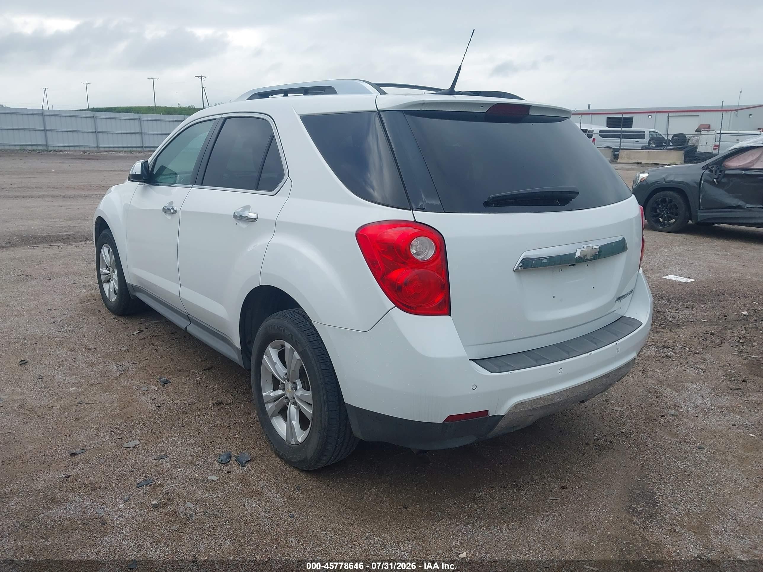 2013 Chevrolet Equinox Ltz Белый vin: 1GNALFEK1DZ119192