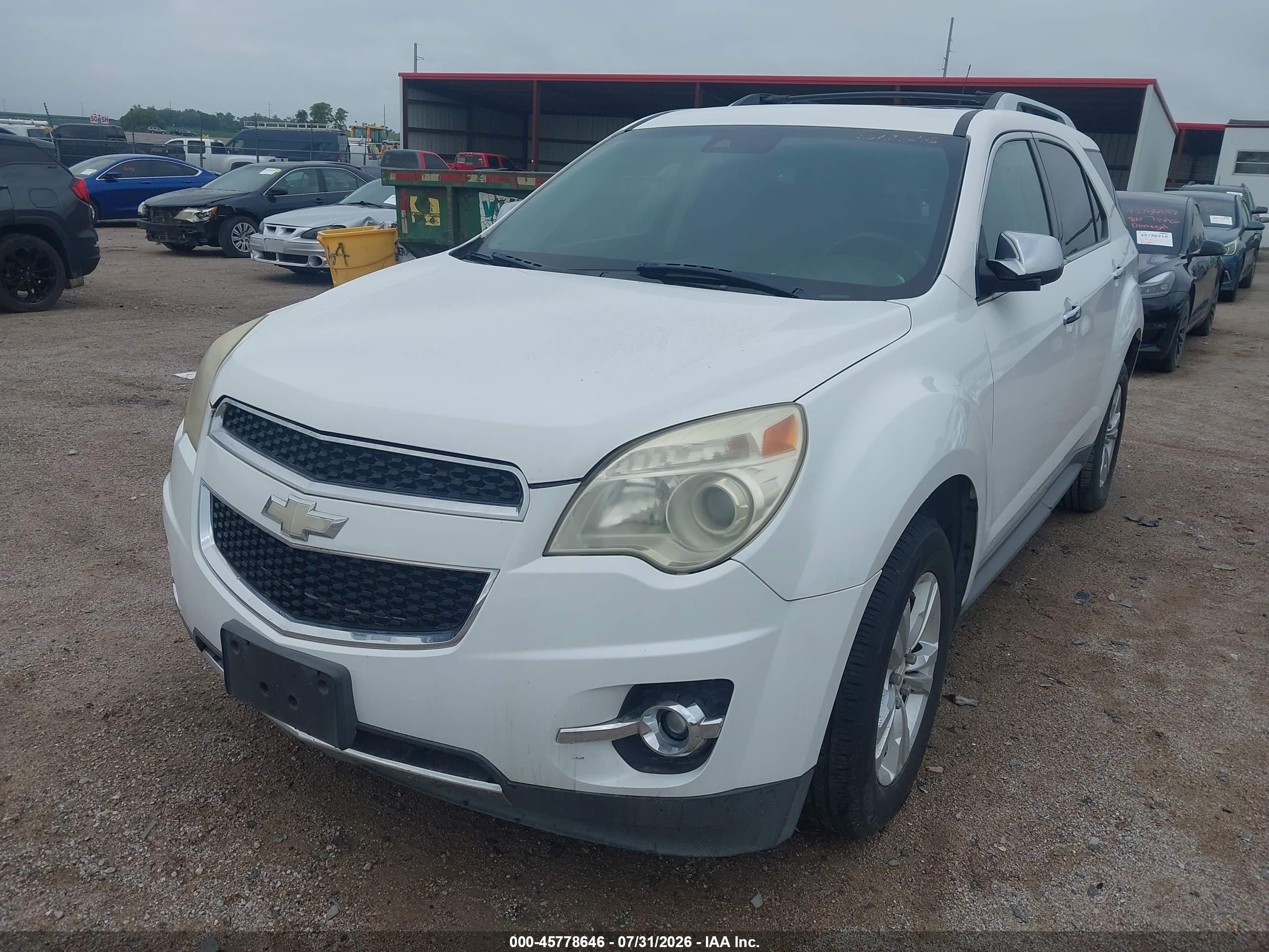 2013 Chevrolet Equinox Ltz Белый vin: 1GNALFEK1DZ119192