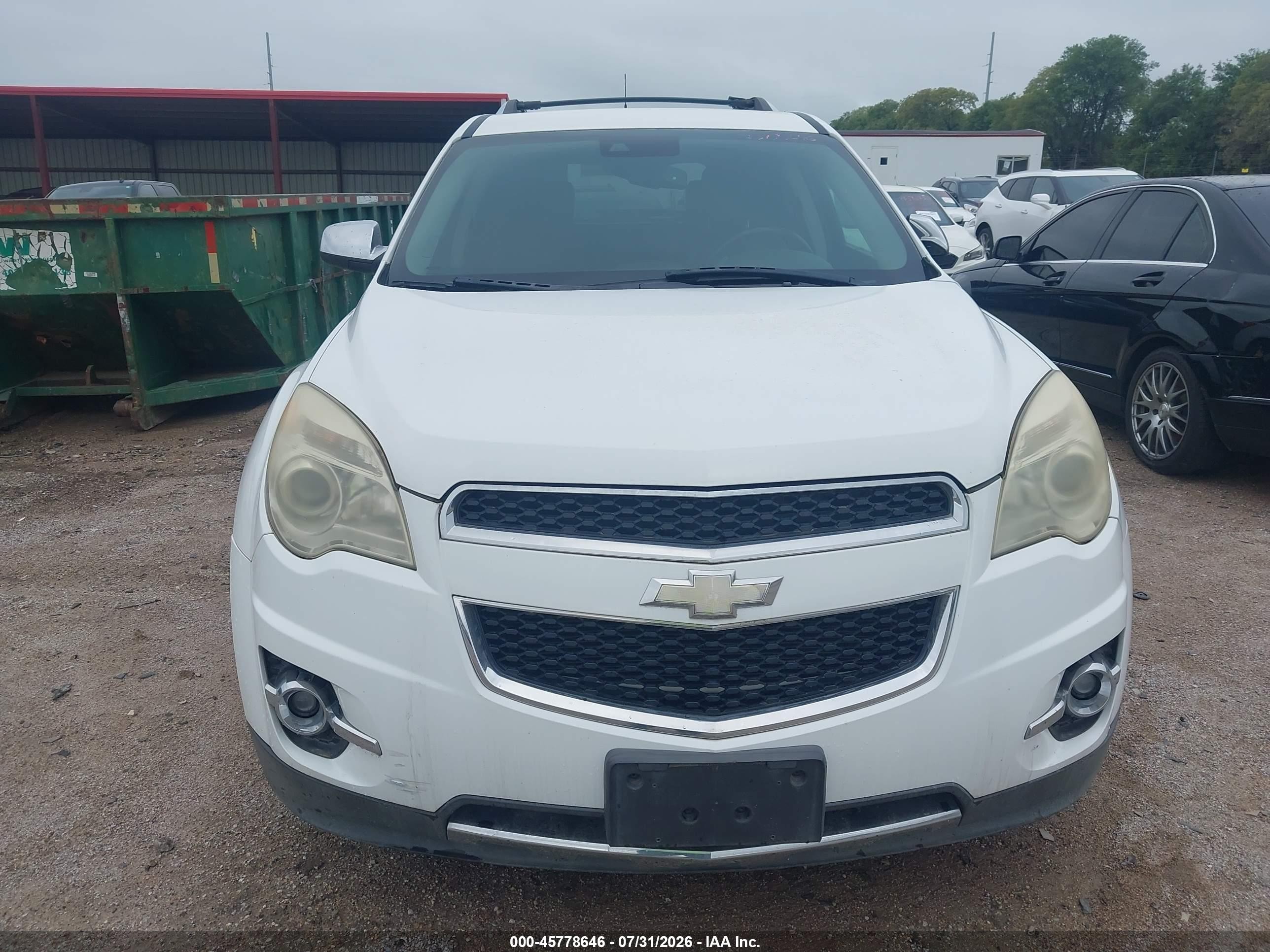2013 Chevrolet Equinox Ltz Белый vin: 1GNALFEK1DZ119192
