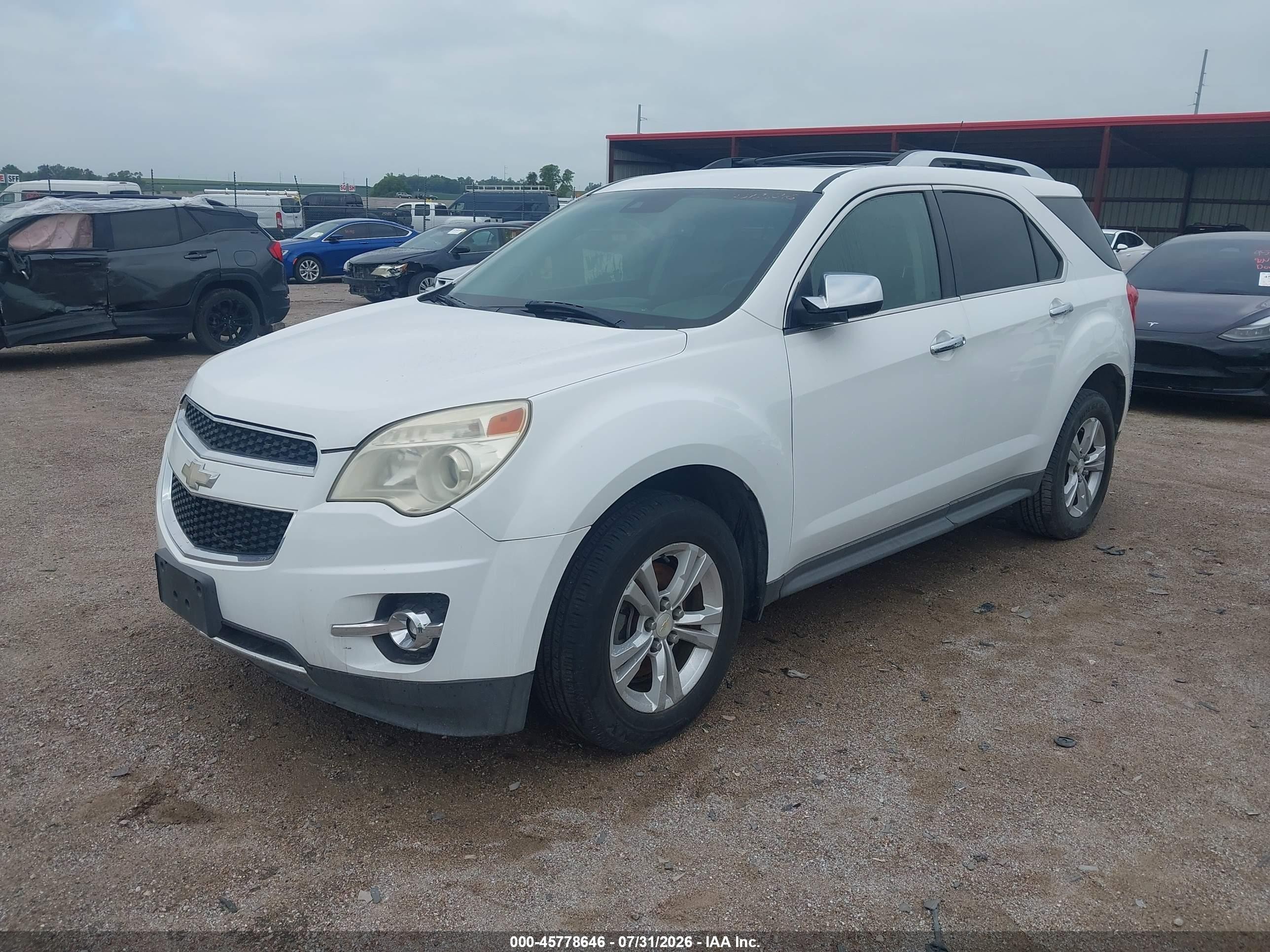2013 Chevrolet Equinox Ltz Белый vin: 1GNALFEK1DZ119192