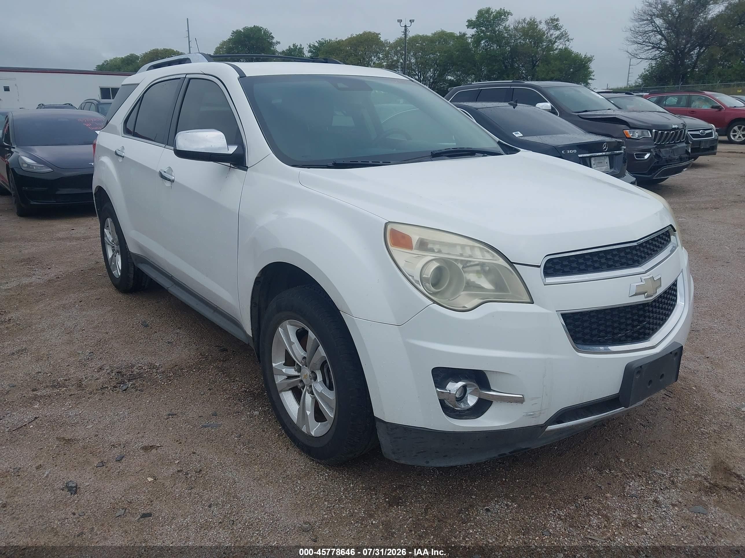 2013 Chevrolet Equinox Ltz Белый vin: 1GNALFEK1DZ119192