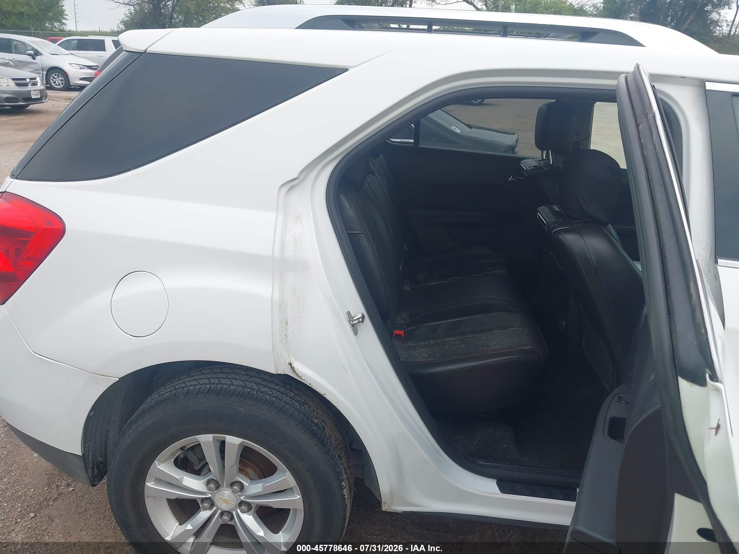 2013 Chevrolet Equinox Ltz Белый vin: 1GNALFEK1DZ119192