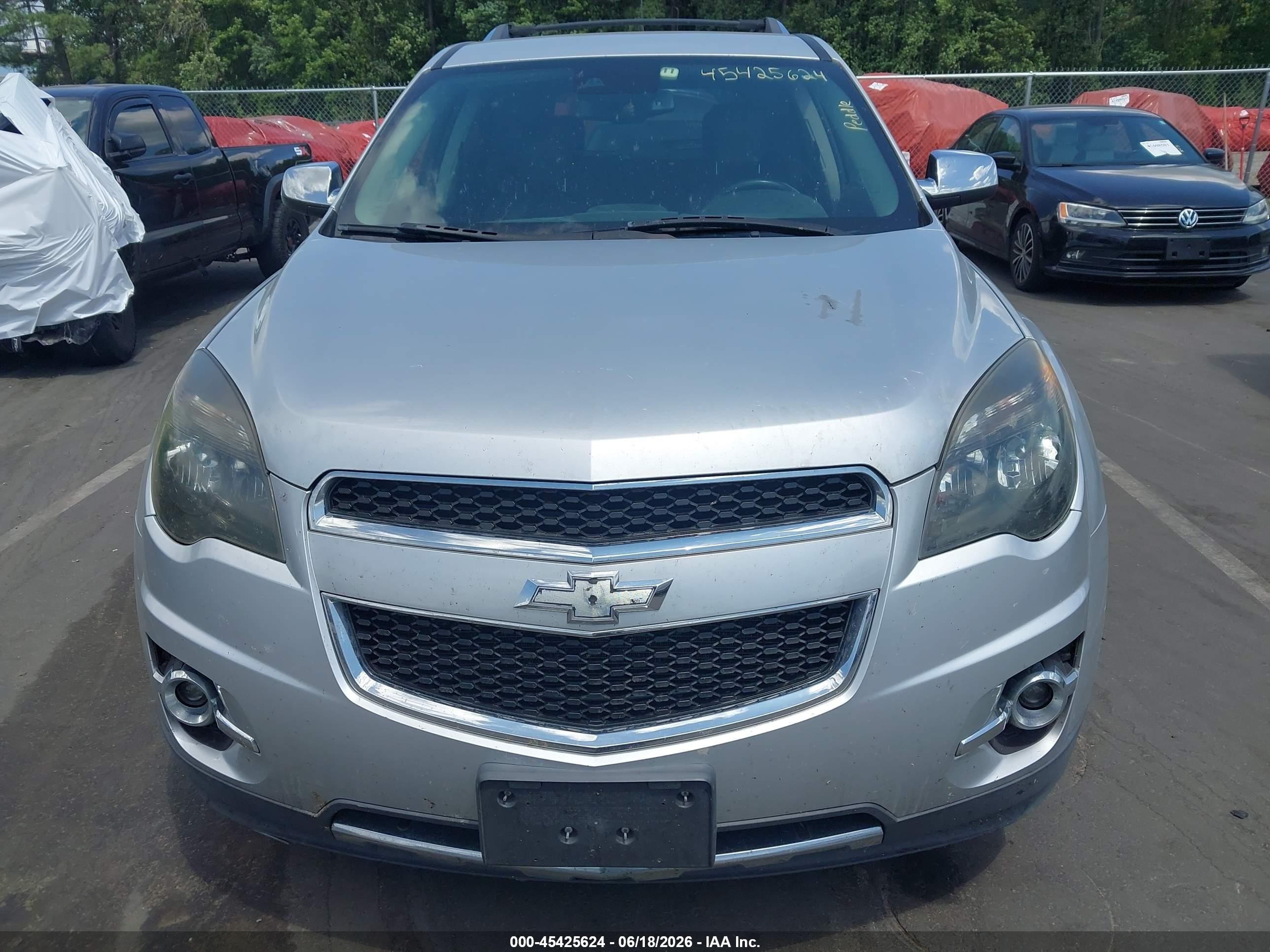2013 Chevrolet Equinox Ltz Silver vin: 1GNALFEK5DZ105439